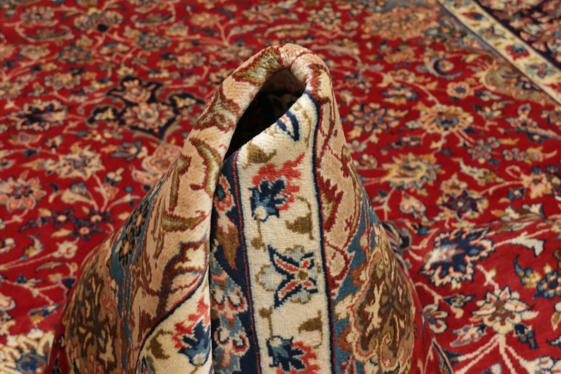 Handgeknüpfter Isfahan Perserteppich 256 × 366 cm