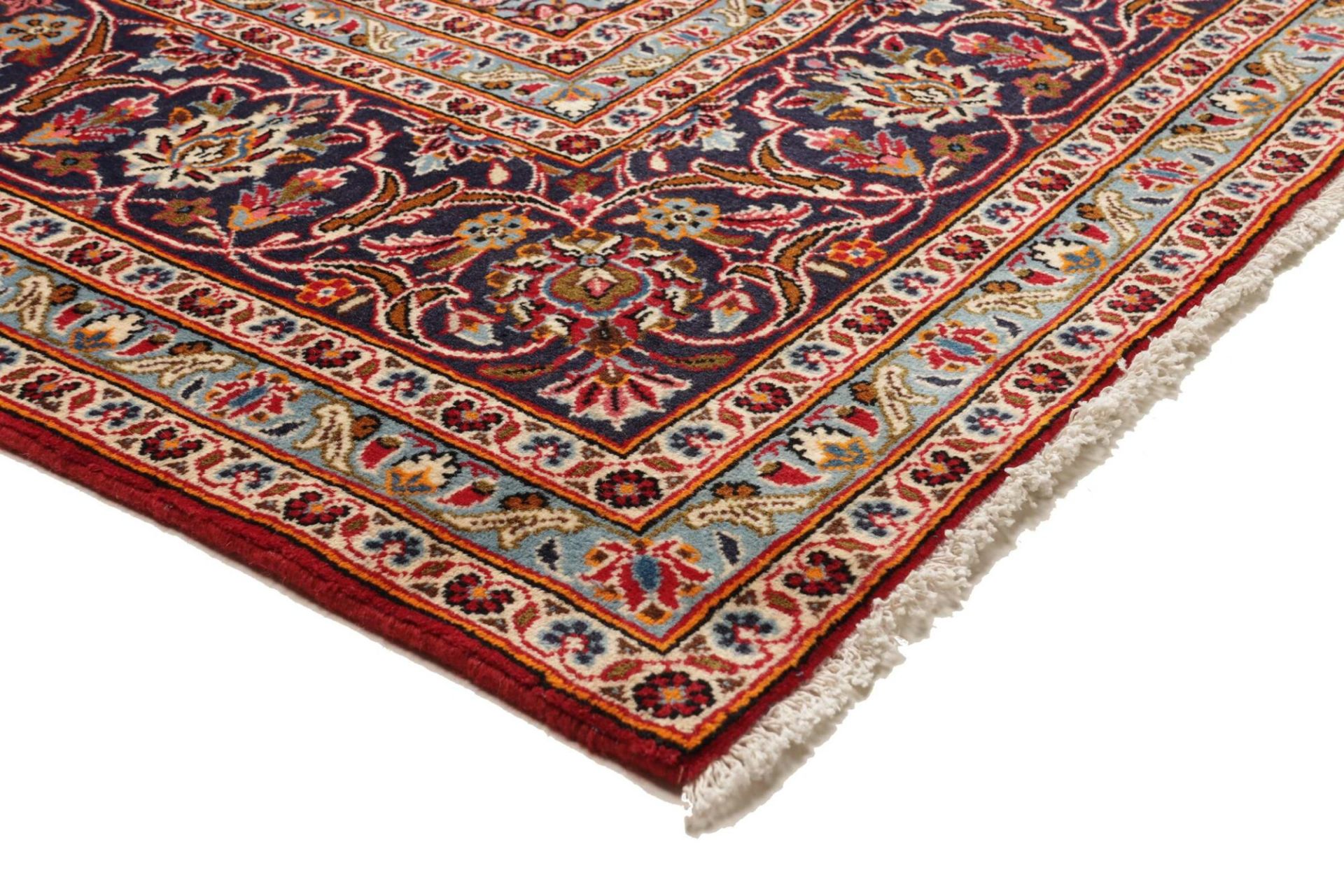 Handgeknüpfter Kashan Perserteppich, 247 × 342 cm, Wolle