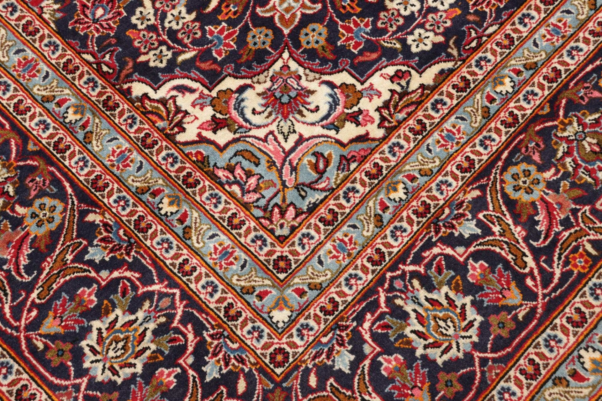 Handgeknüpfter Kashan Perserteppich, 247 × 342 cm, Wolle