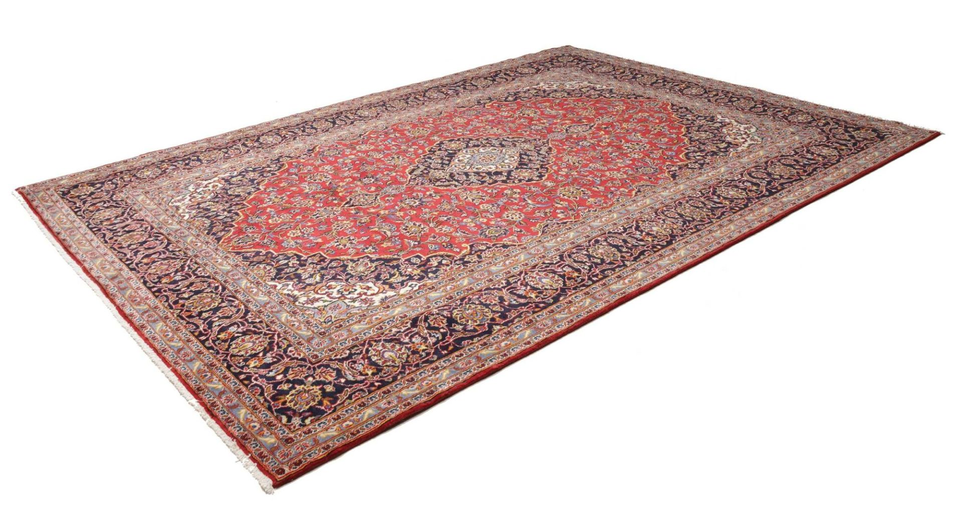 Kashan Perserteppich aus Iran, 253 × 347 cm