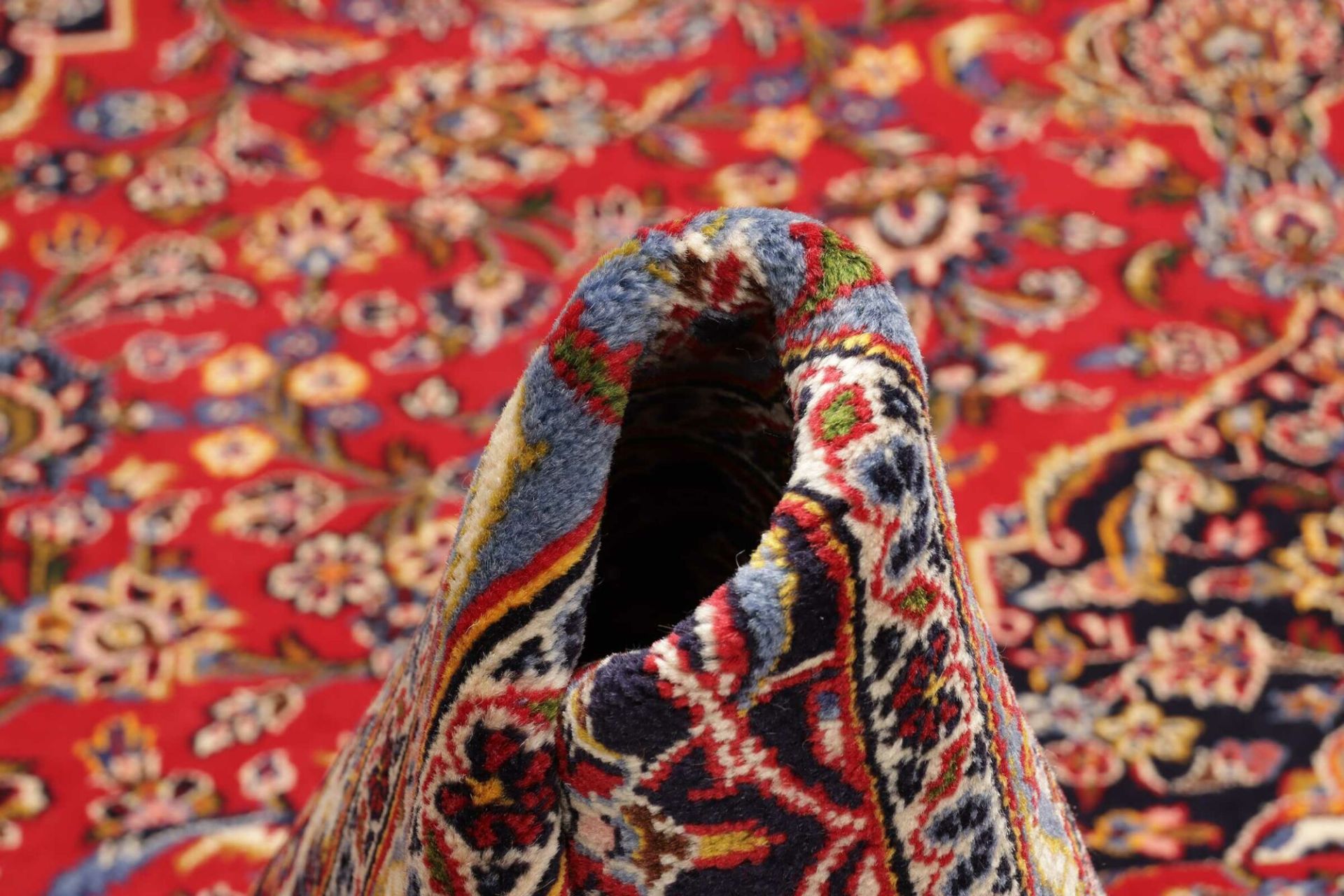 Kashan Perserteppich aus Iran, 253 × 347 cm