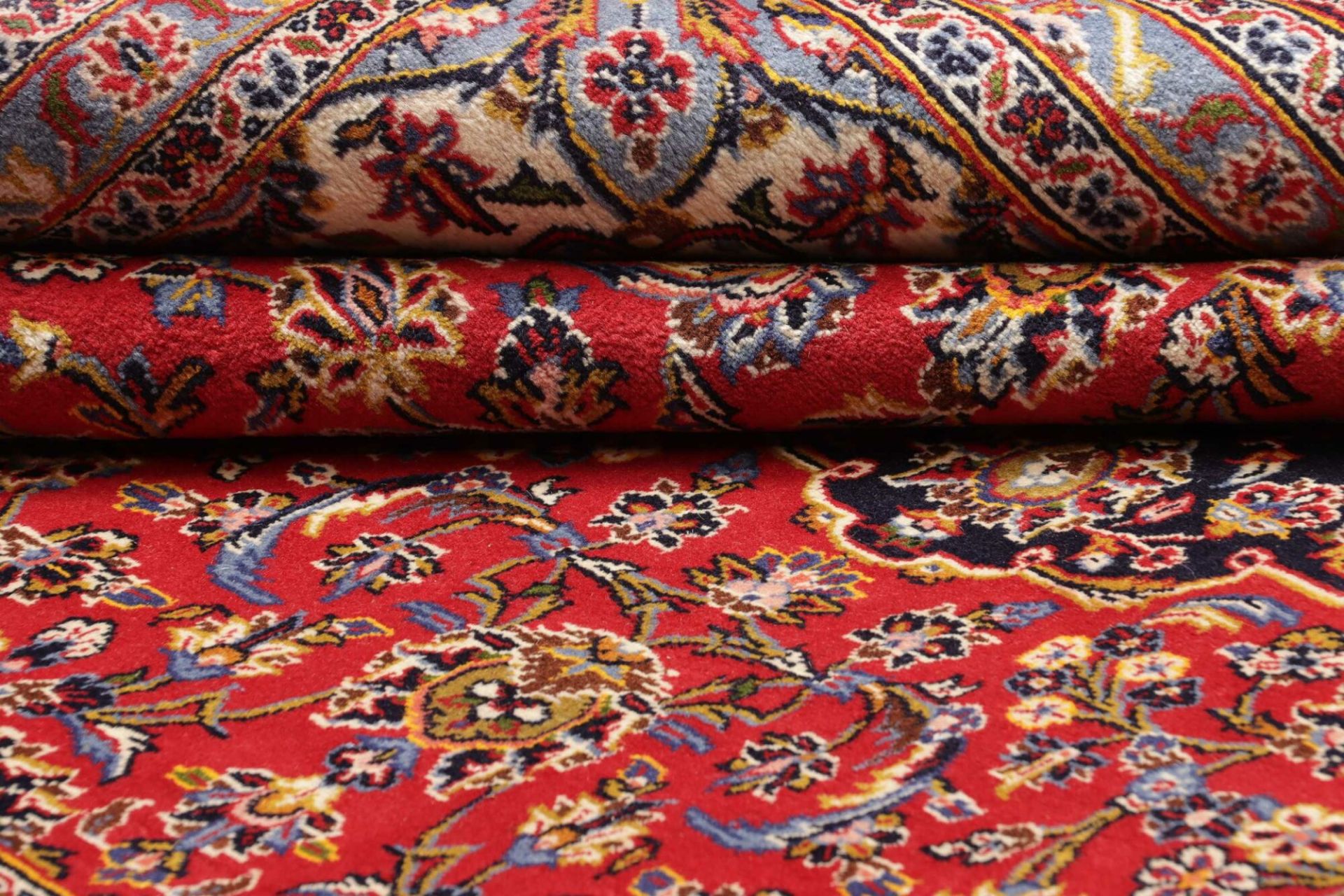 Kashan Perserteppich aus Iran, 253 × 347 cm