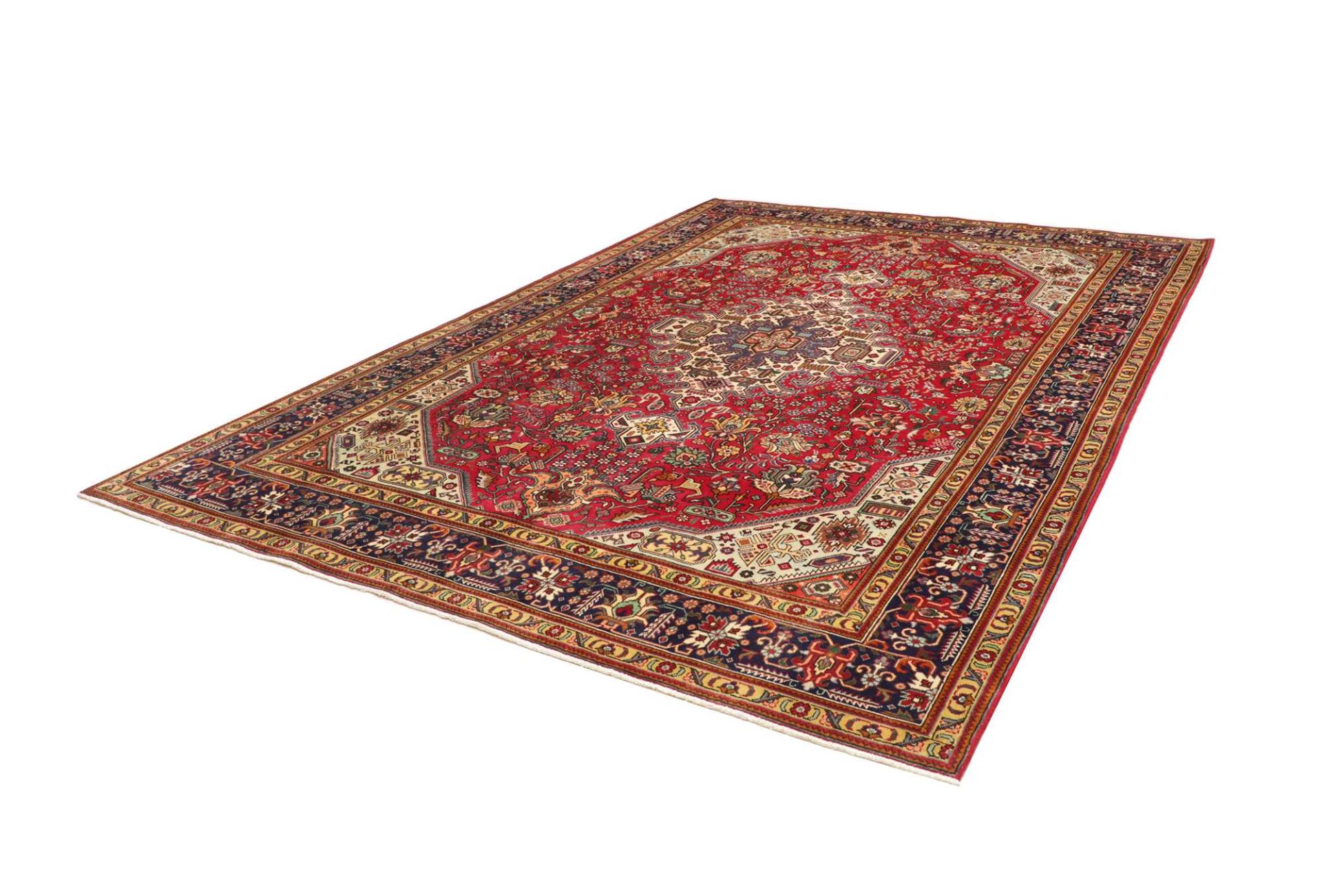 Täbriz Perserteppich aus Iran, 254 × 347 cm