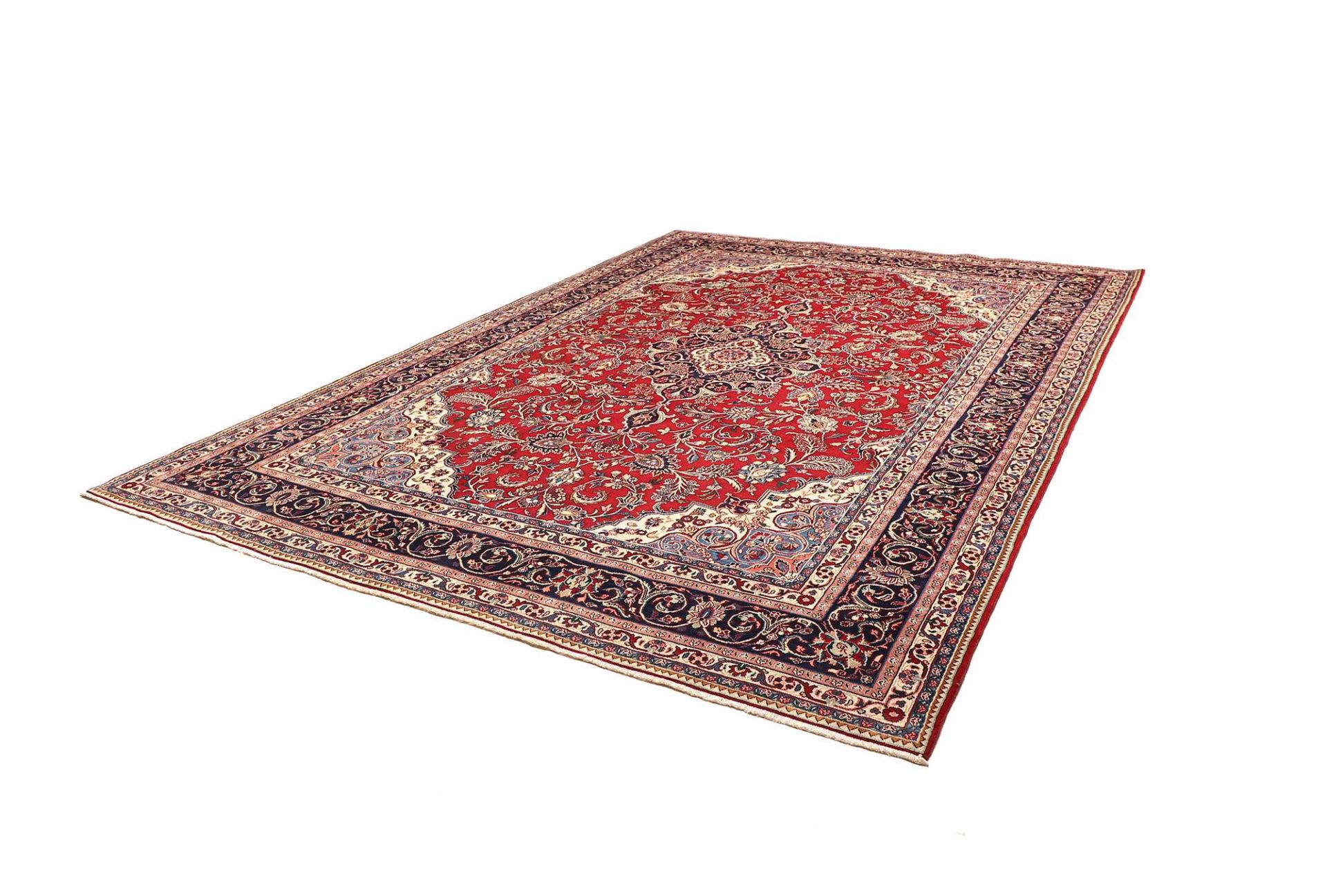 Handgeknüpfter Hamadan Perserteppich, 271 × 366 cm, Wolle