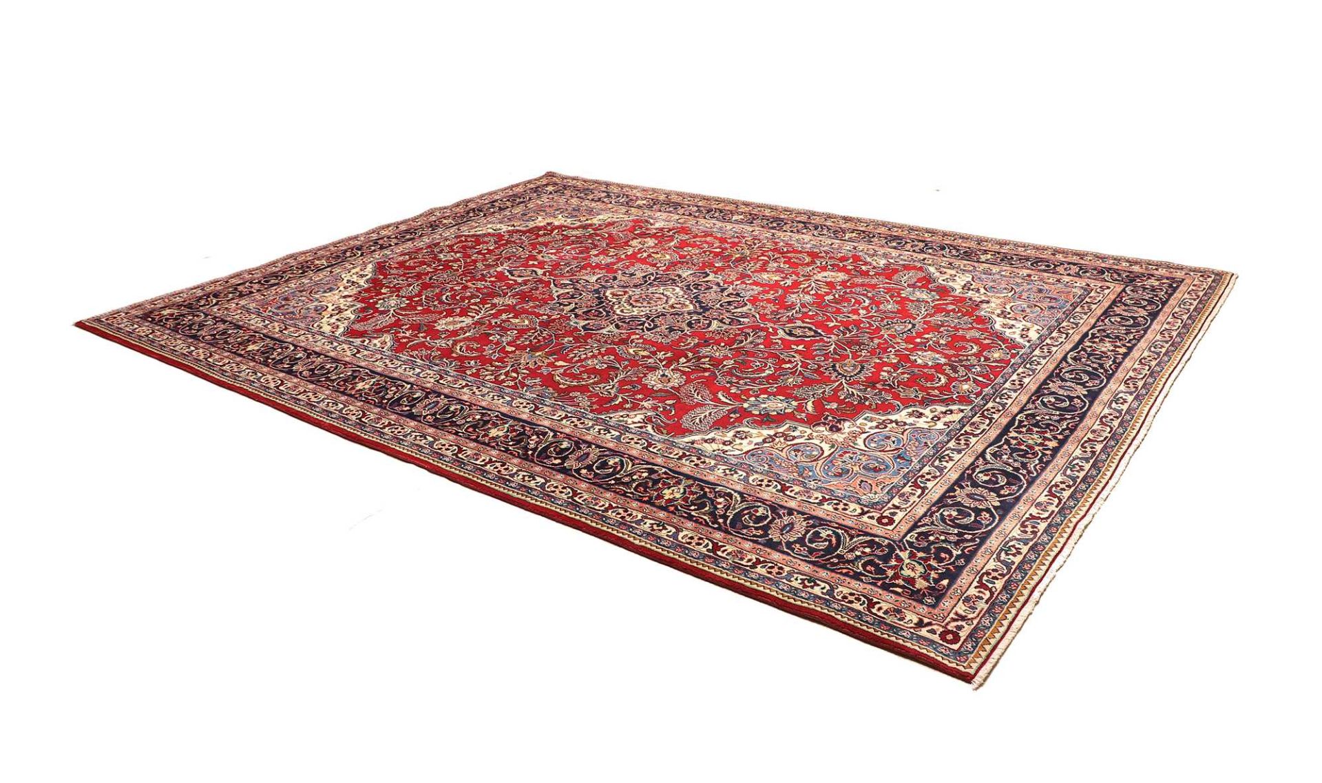 Handgeknüpfter Hamadan Perserteppich, 271 × 366 cm, Wolle