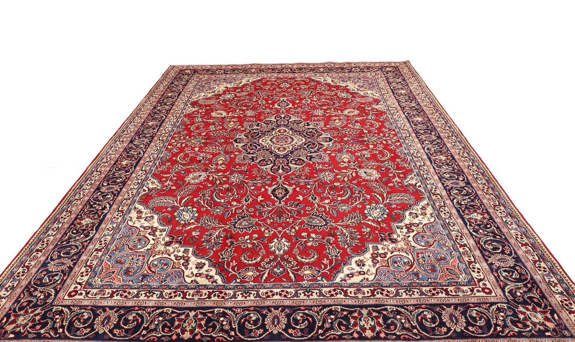 Handgeknüpfter Hamadan Perserteppich, 271 × 366 cm, Wolle