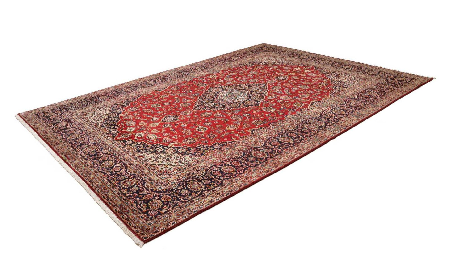 Kashan Perserteppich 253 × 347 cm aus Wolle, handgeknüpft