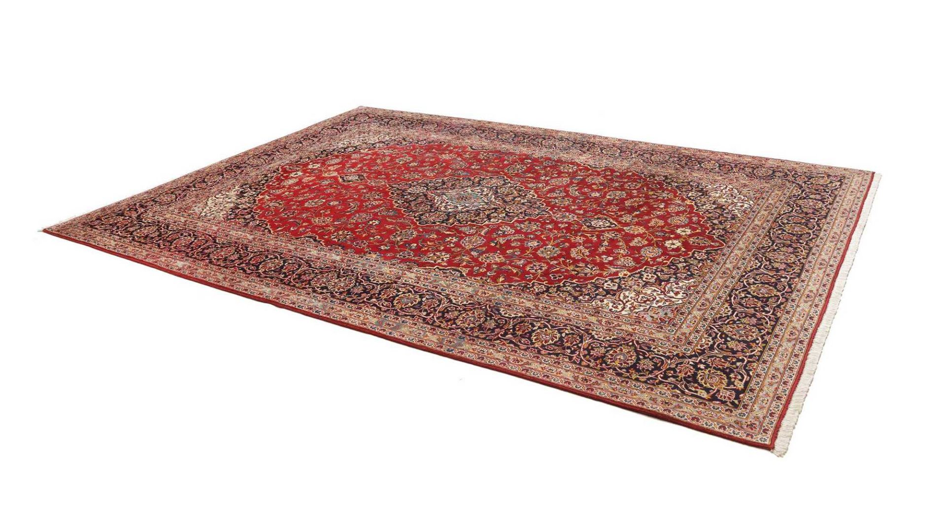 Kashan Perserteppich 253 × 347 cm aus Wolle, handgeknüpft