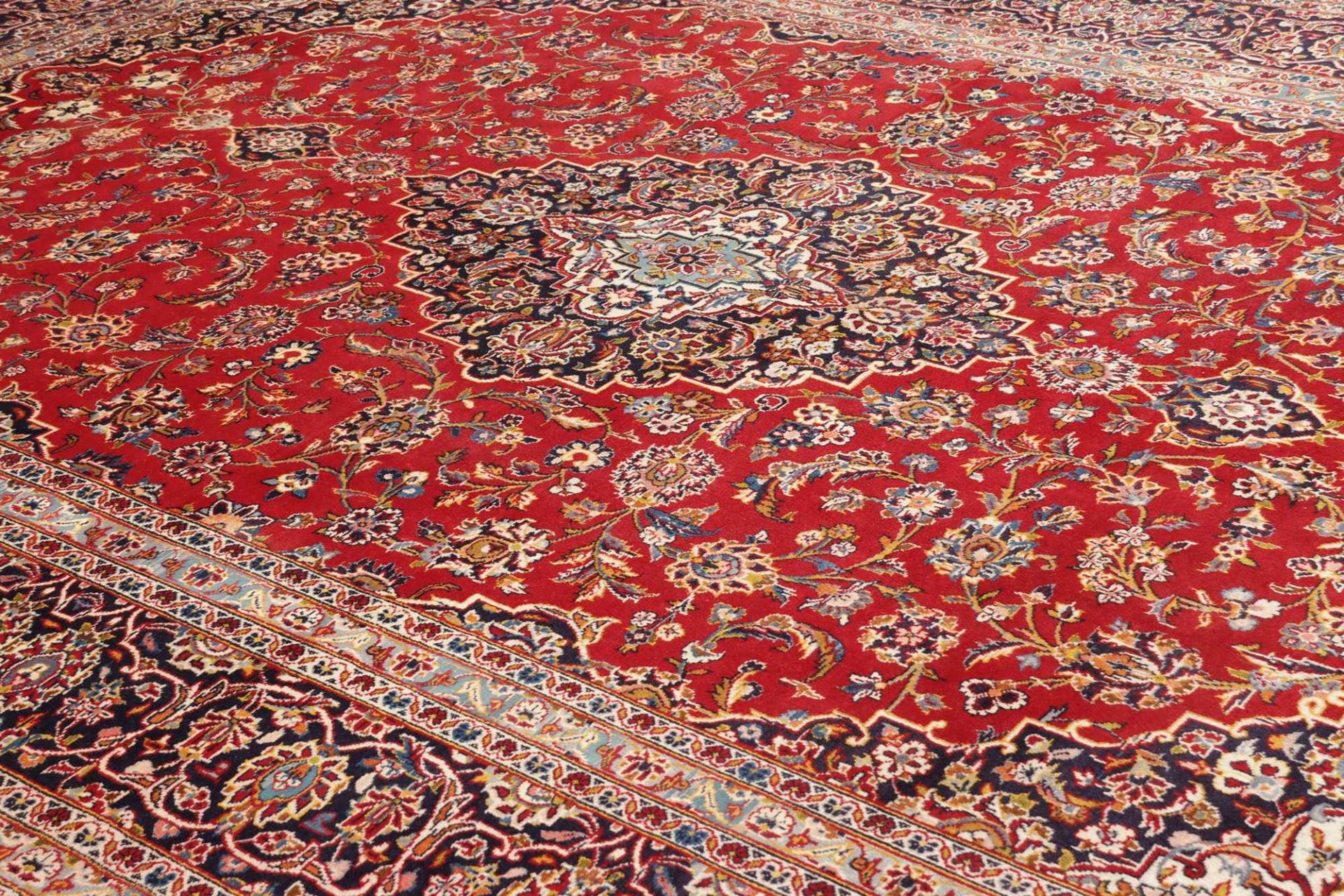 Kashan Perserteppich 253 × 347 cm aus Wolle, handgeknüpft