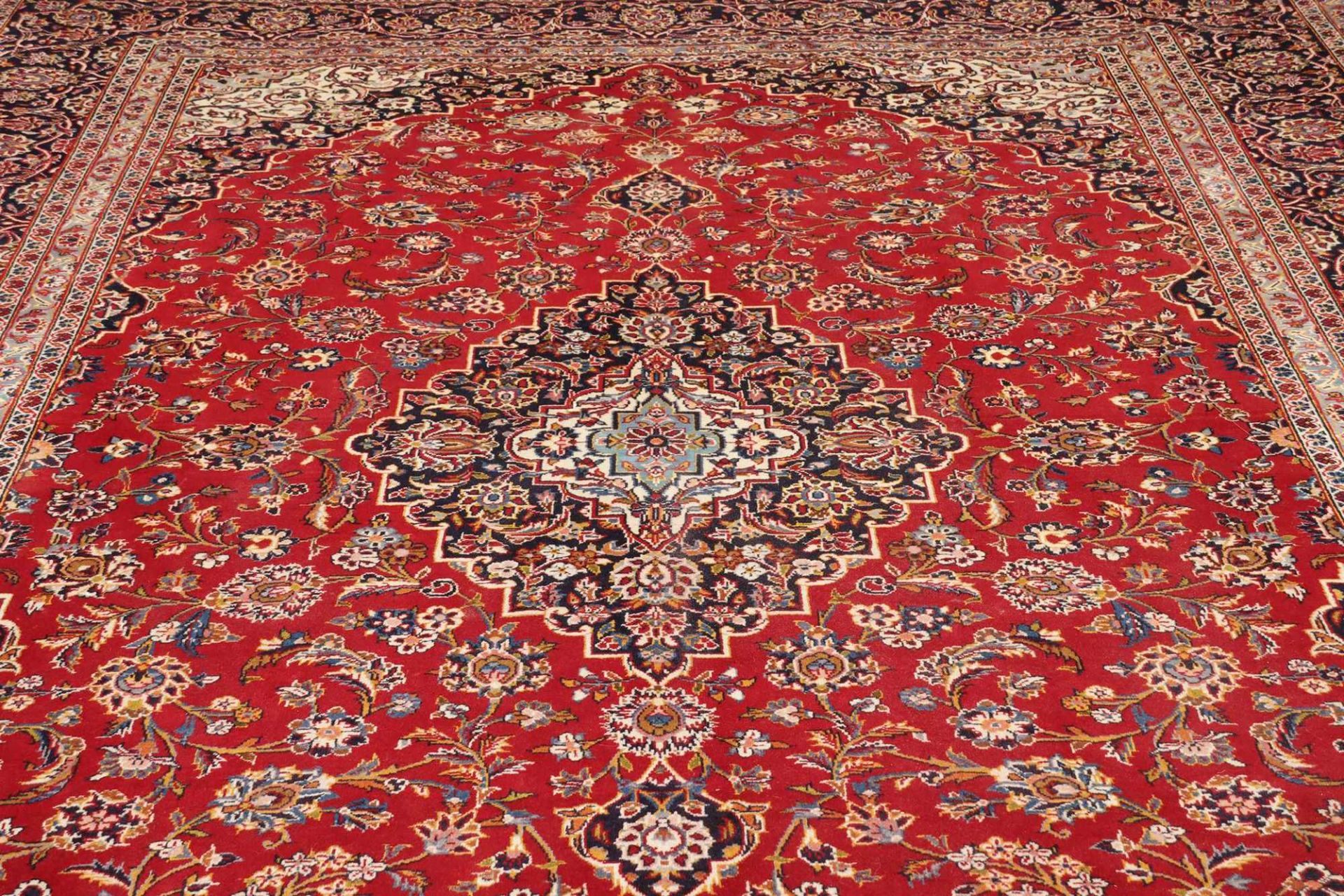 Kashan Perserteppich 253 × 347 cm aus Wolle, handgeknüpft