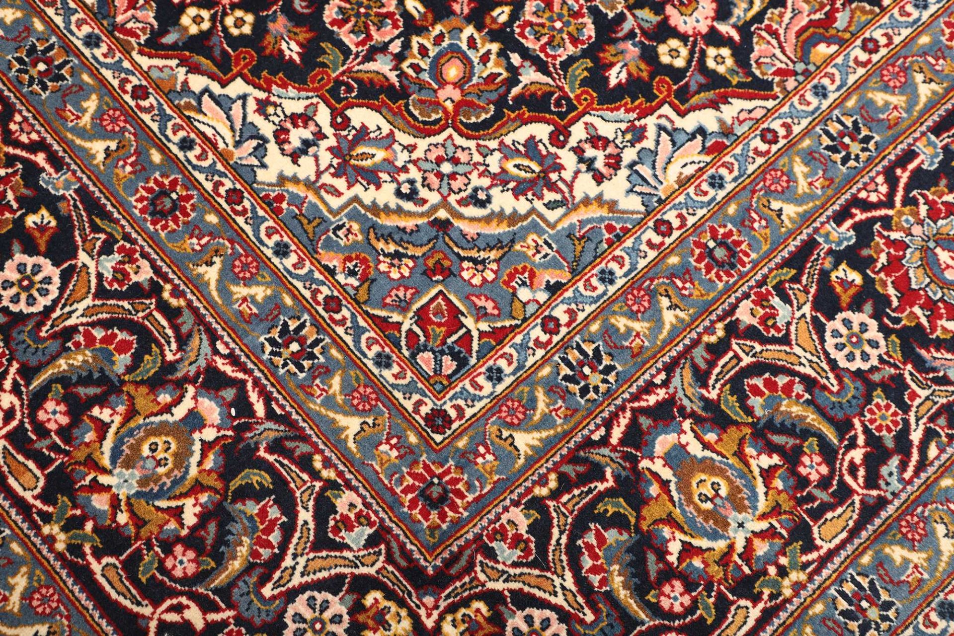 Handgeknüpfter Kashan Perserteppich, 243 × 365 cm, Wolle