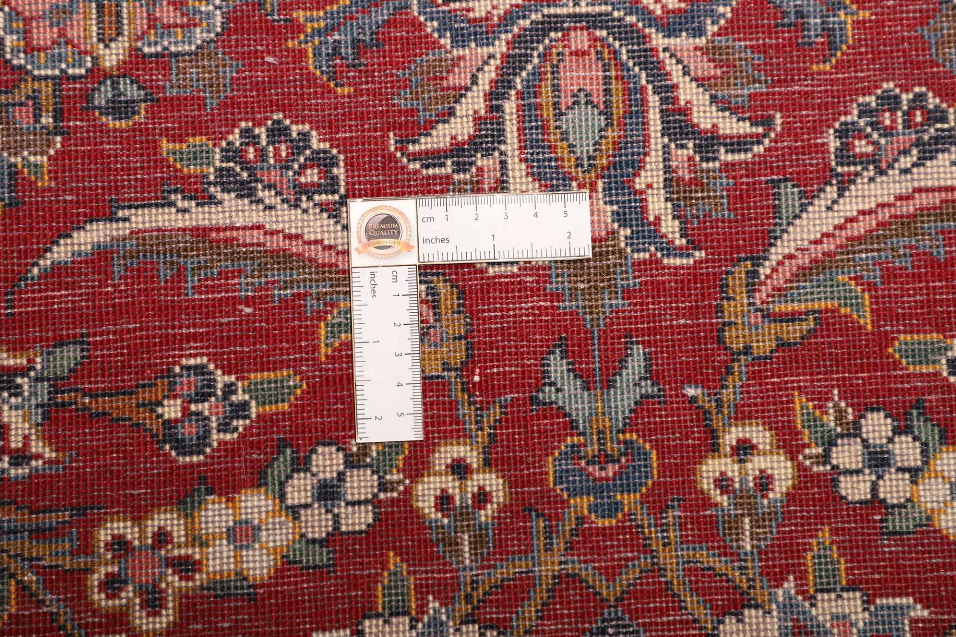Handgeknüpfter Kashan Perserteppich, 243 × 365 cm, Wolle