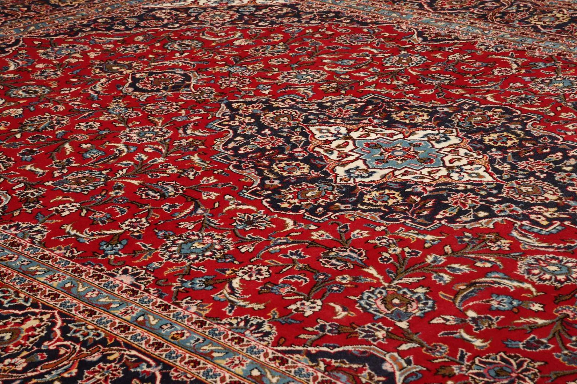 Handgeknüpfter Kashan Perserteppich, 254 × 359 cm, Wolle