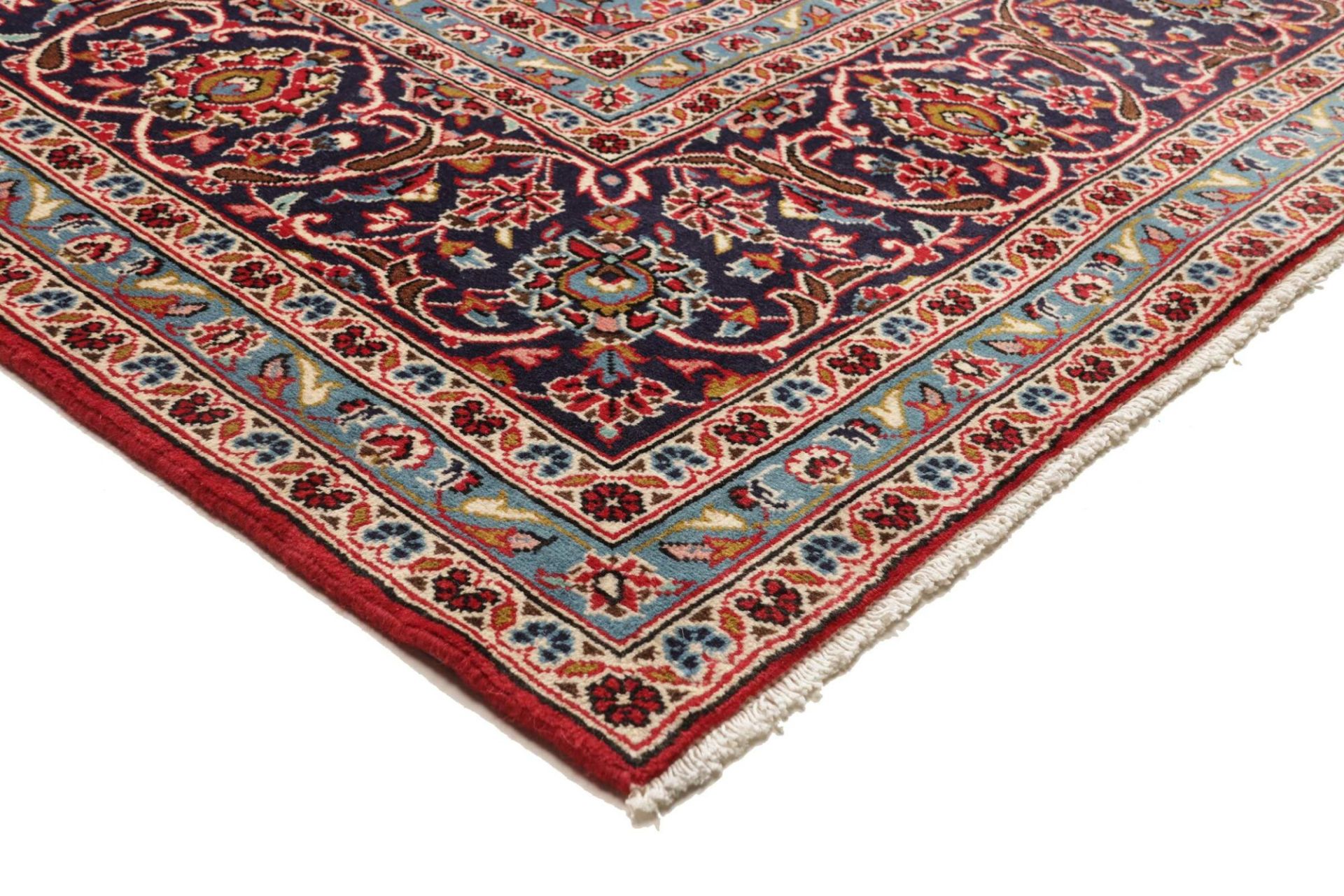 Handgeknüpfter Kashan Perserteppich 246 × 351 cm