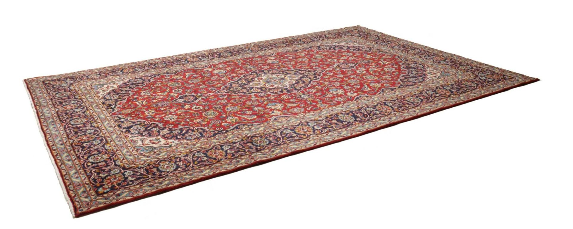 Kashan Perserteppich aus Iran, 249 × 371 cm