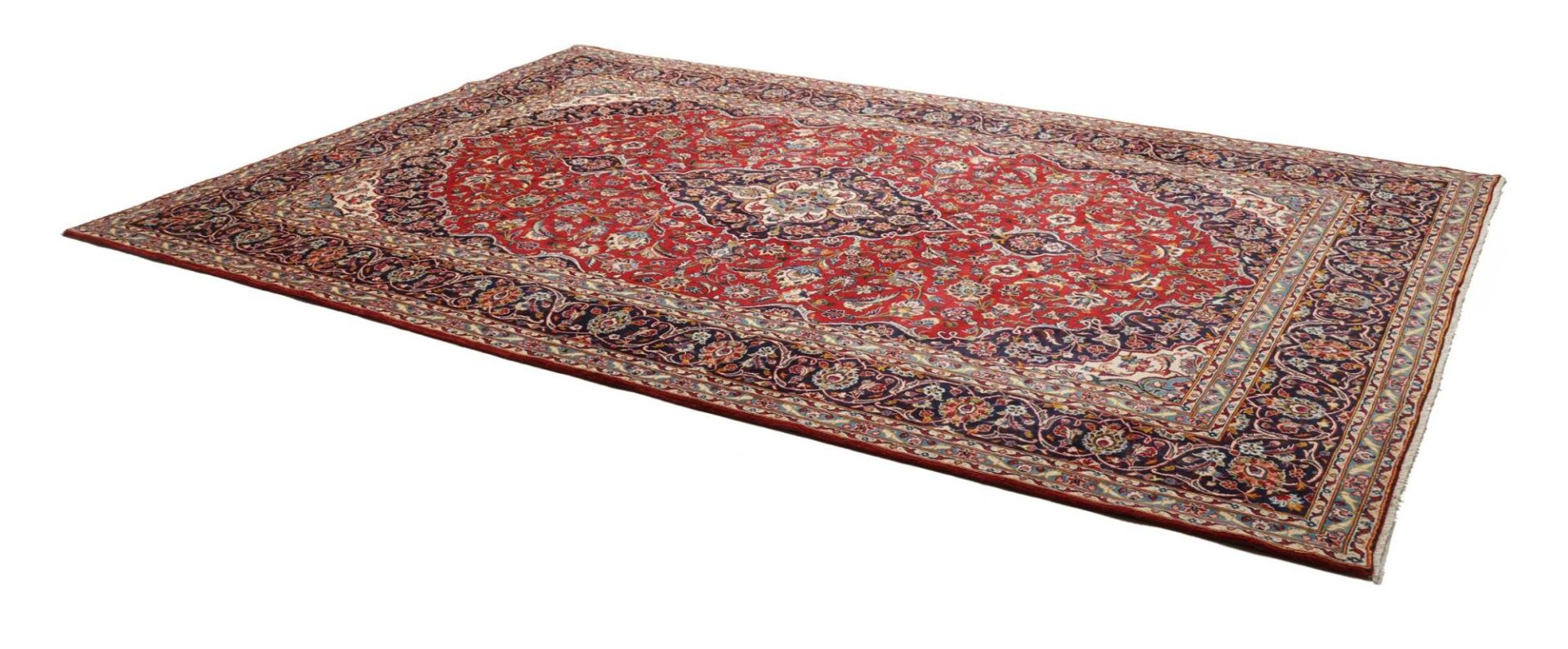 Kashan Perserteppich aus Iran, 249 × 371 cm
