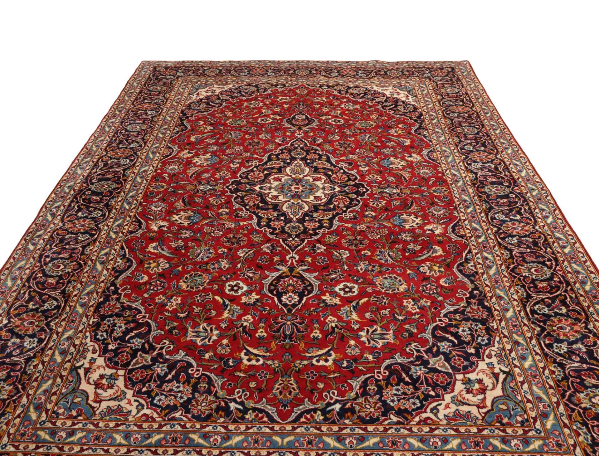 Kashan Perserteppich aus Iran, 249 × 371 cm