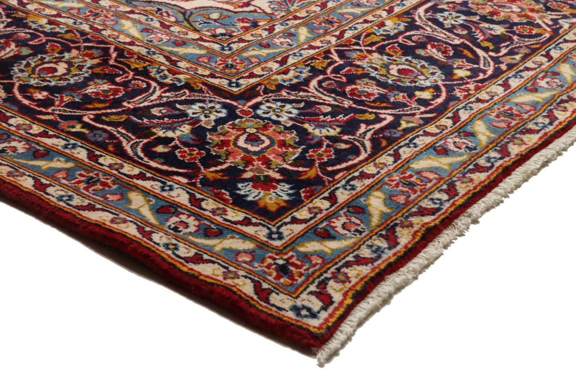 Kashan Perserteppich aus Iran, 249 × 371 cm