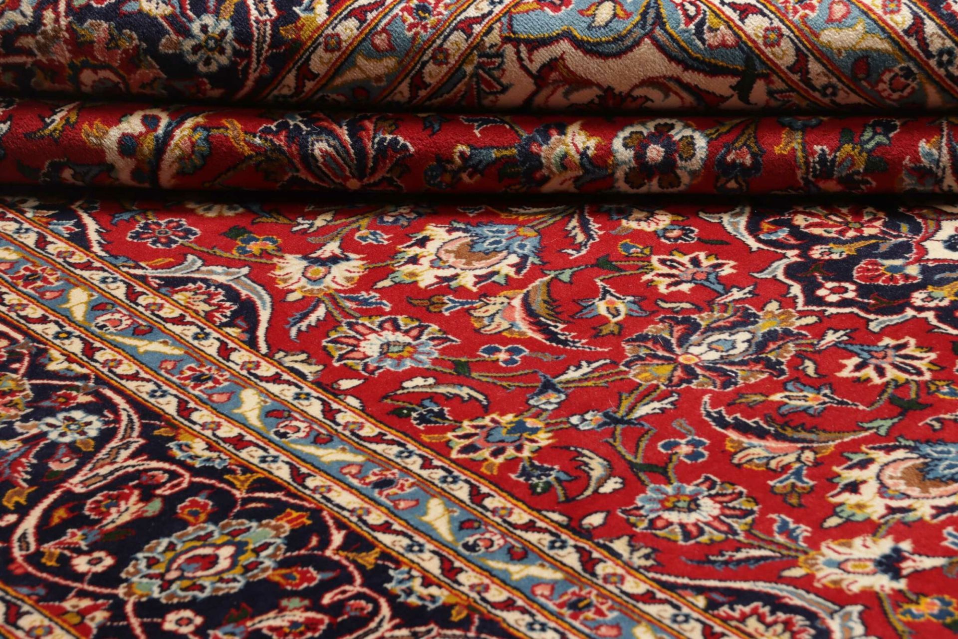 Kashan Perserteppich aus Iran, 249 × 371 cm