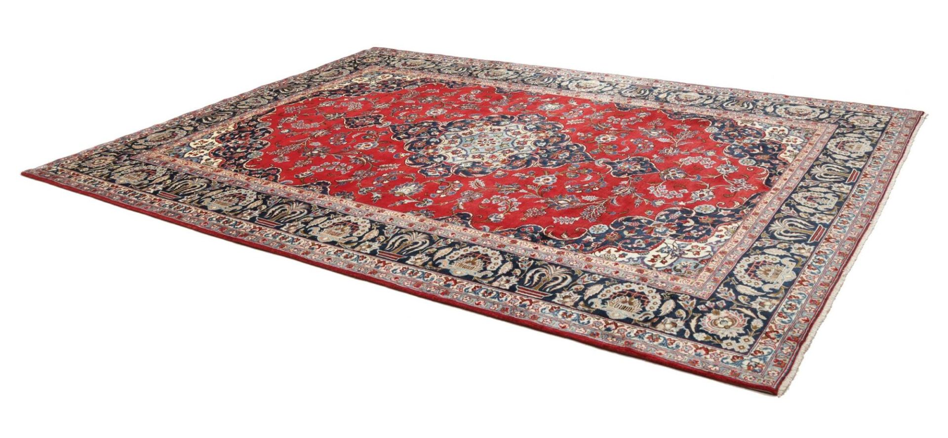 Isfahan Perserteppich 261 × 355 cm aus Wolle, handgeknüpft