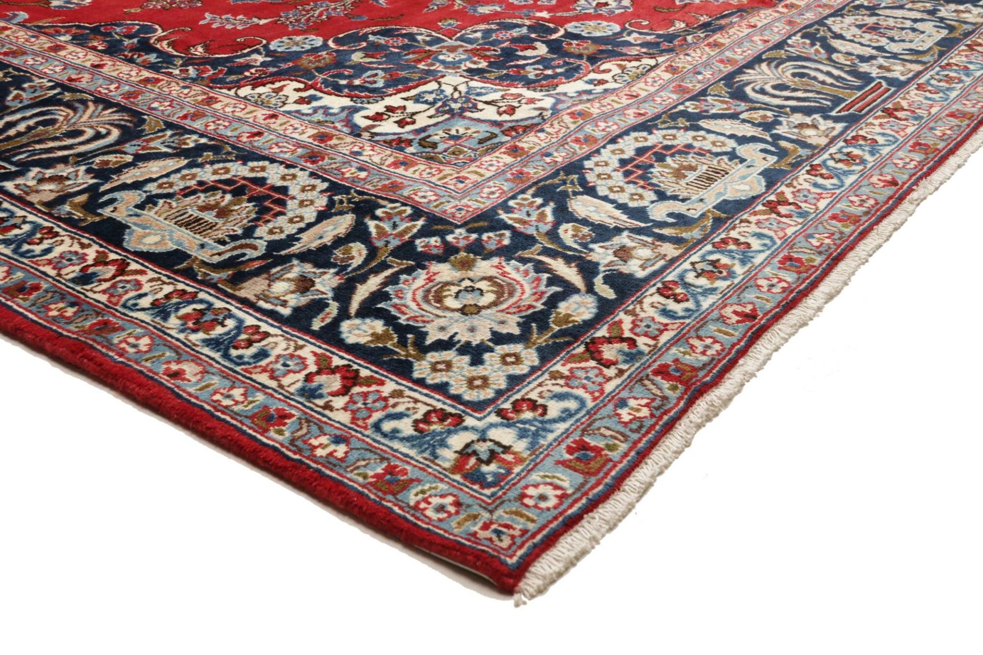 Isfahan Perserteppich 261 × 355 cm aus Wolle, handgeknüpft