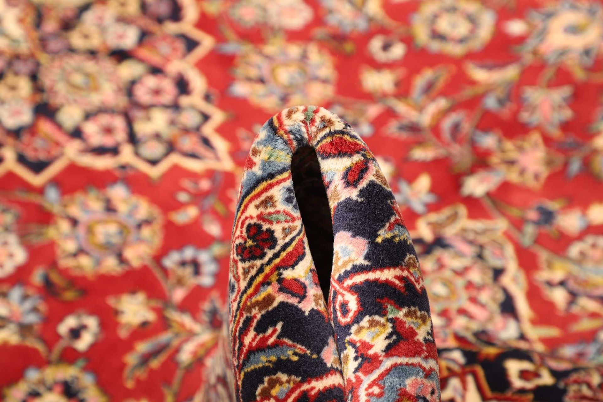 Kashan Perserteppich 257 × 375 cm aus Wolle, handgeknüpft