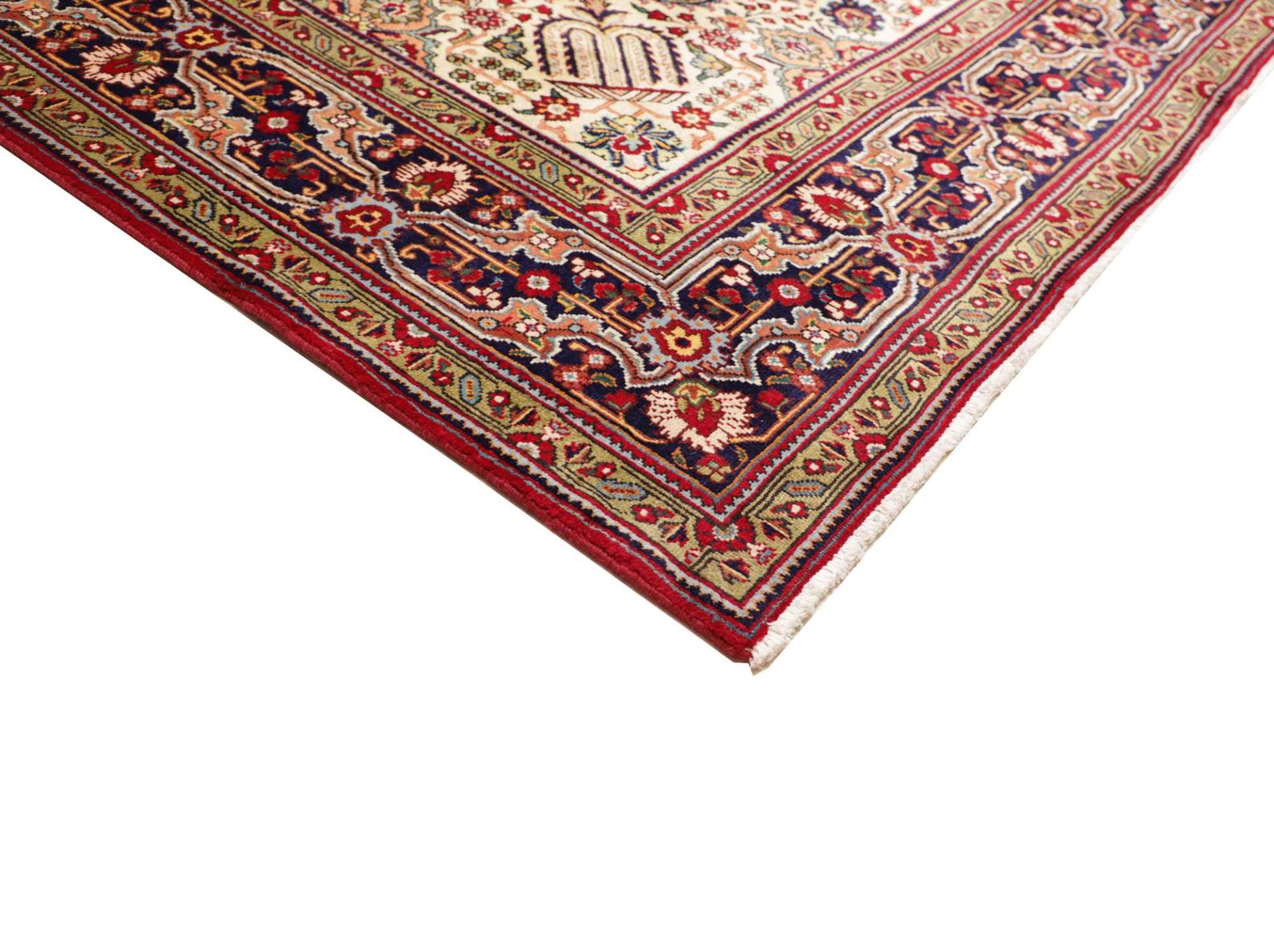 Täbriz Perserteppich 256 × 363 cm aus Wolle, handgeknüpft