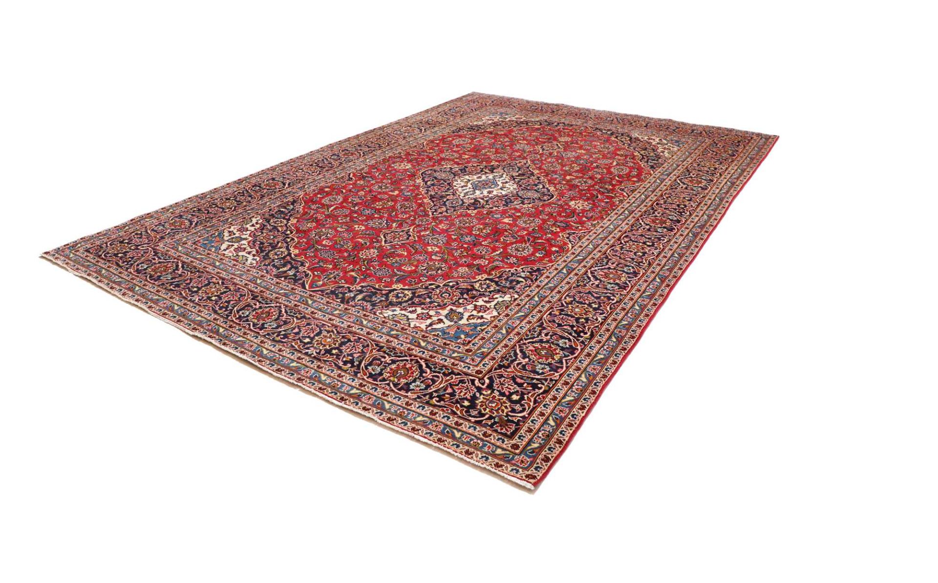 Kashan Perserteppich 251 × 364 cm aus Wolle, handgeknüpft
