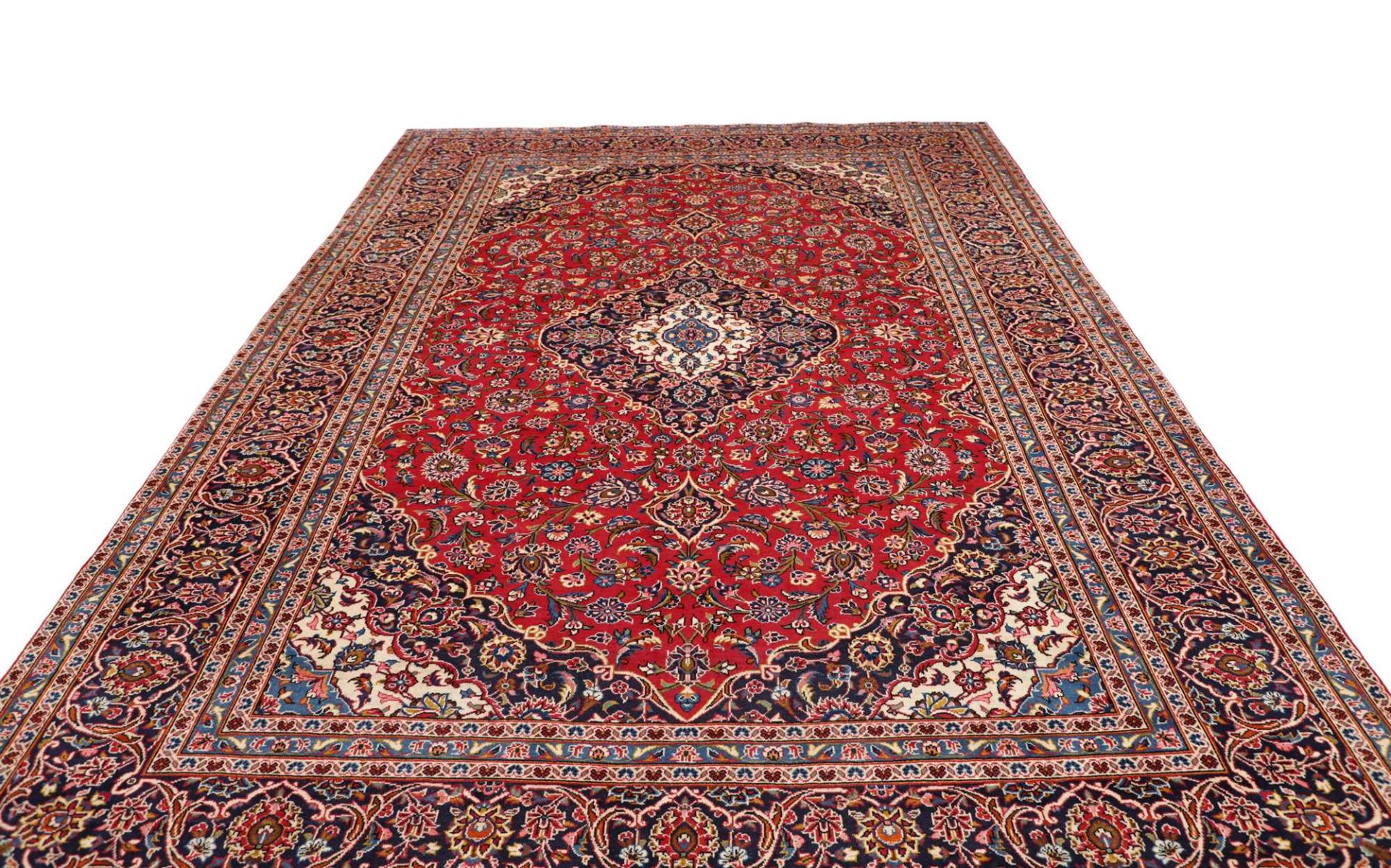 Kashan Perserteppich 251 × 364 cm aus Wolle, handgeknüpft