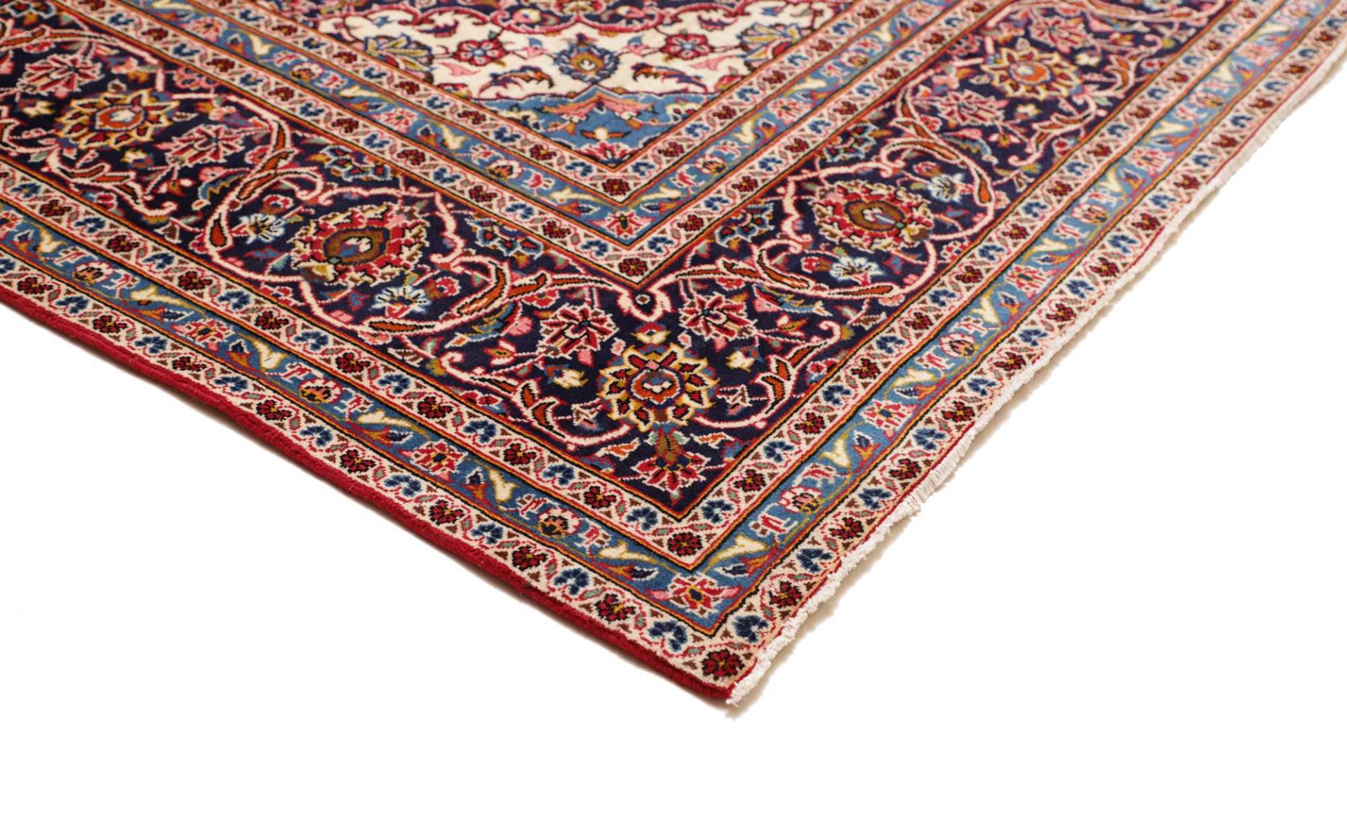 Kashan Perserteppich 251 × 364 cm aus Wolle, handgeknüpft