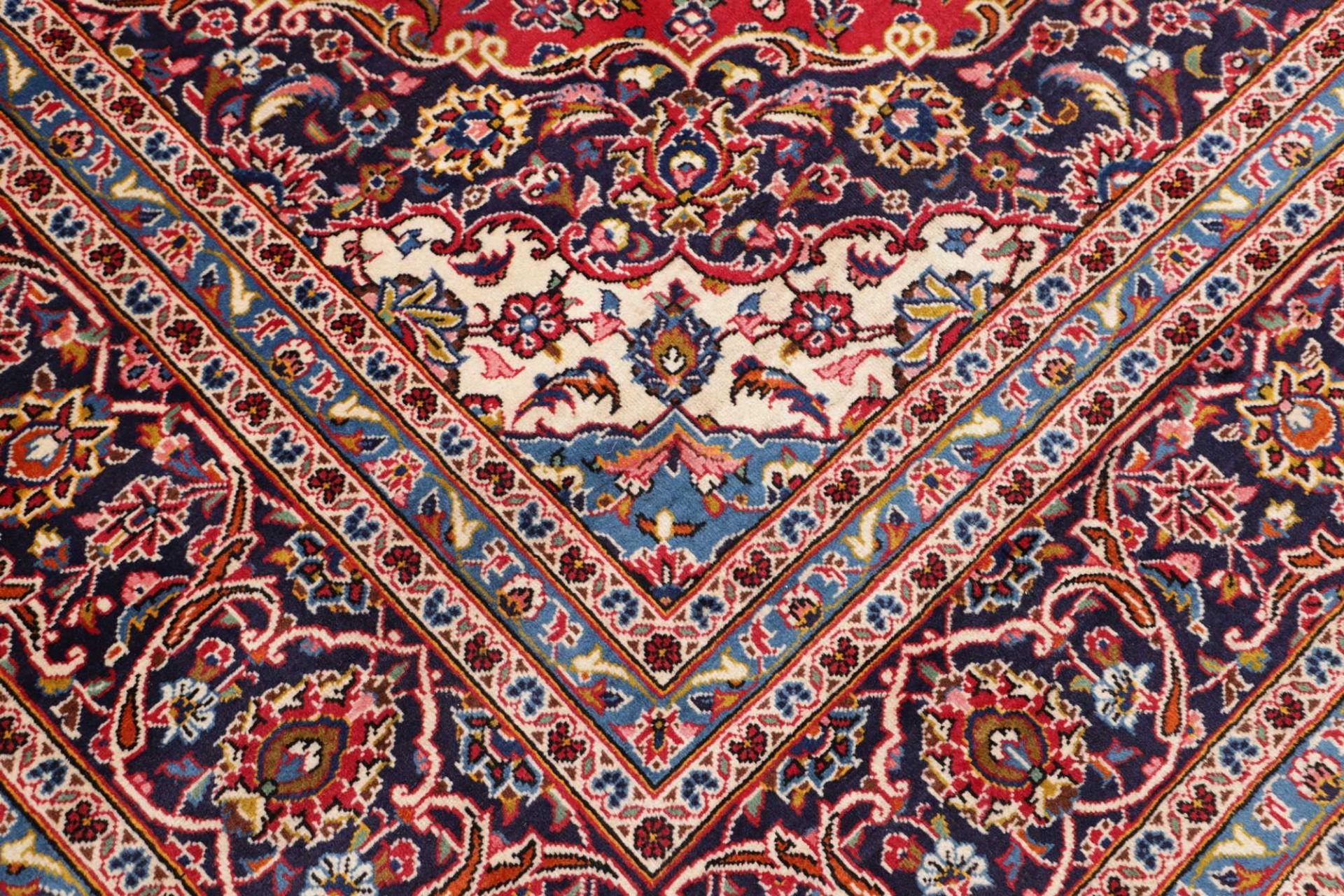 Kashan Perserteppich 251 × 364 cm aus Wolle, handgeknüpft