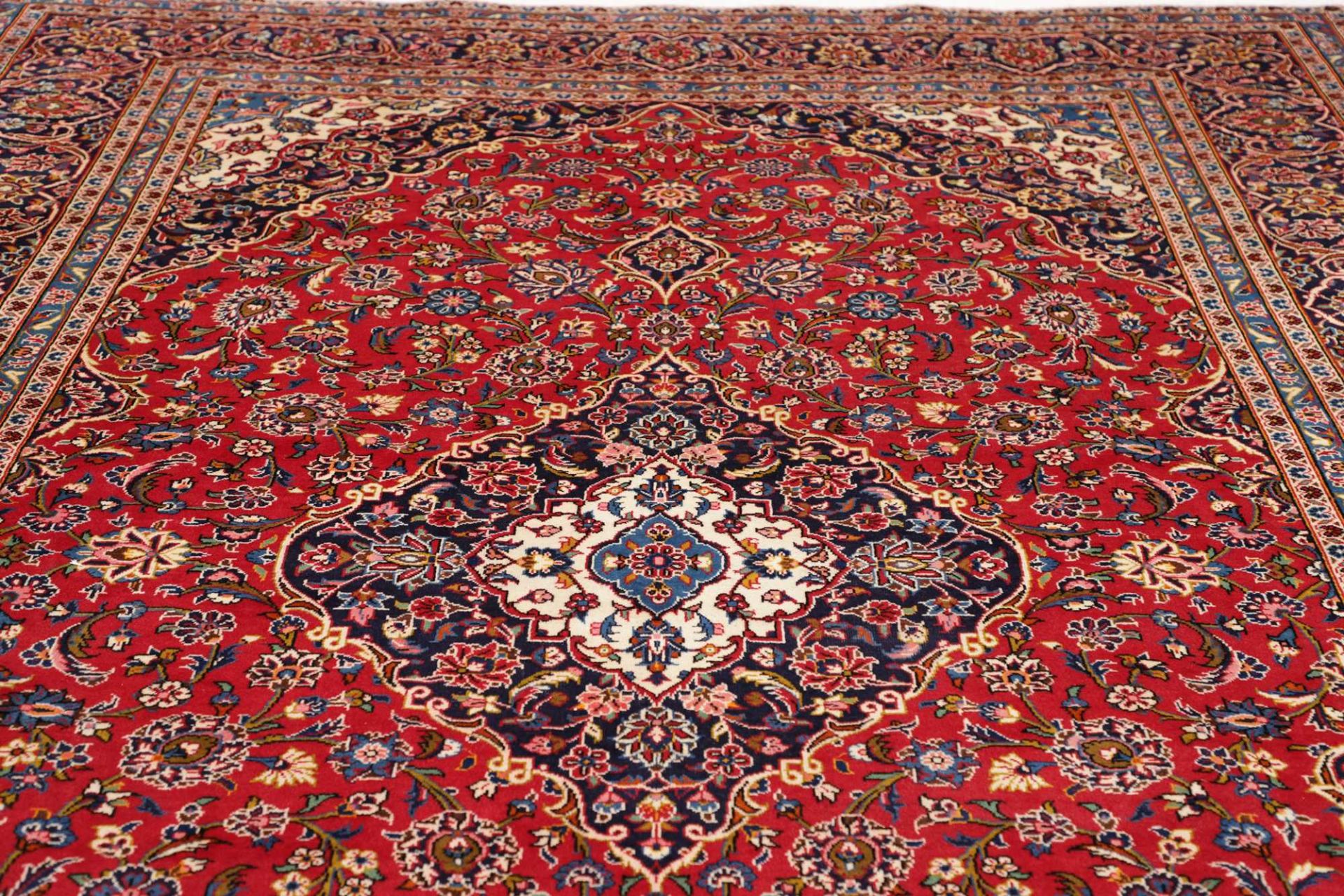 Kashan Perserteppich 251 × 364 cm aus Wolle, handgeknüpft