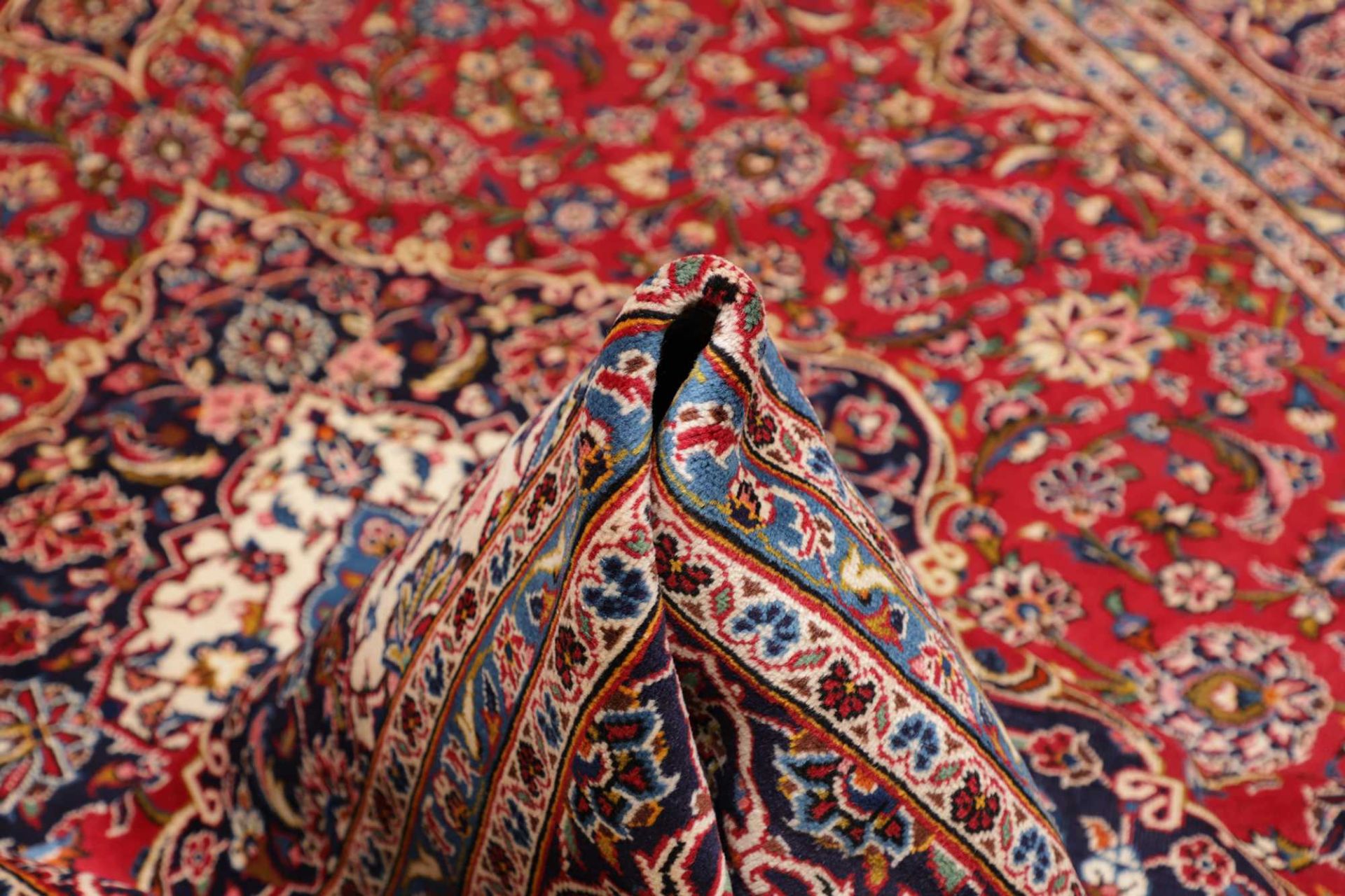 Kashan Perserteppich 251 × 364 cm aus Wolle, handgeknüpft