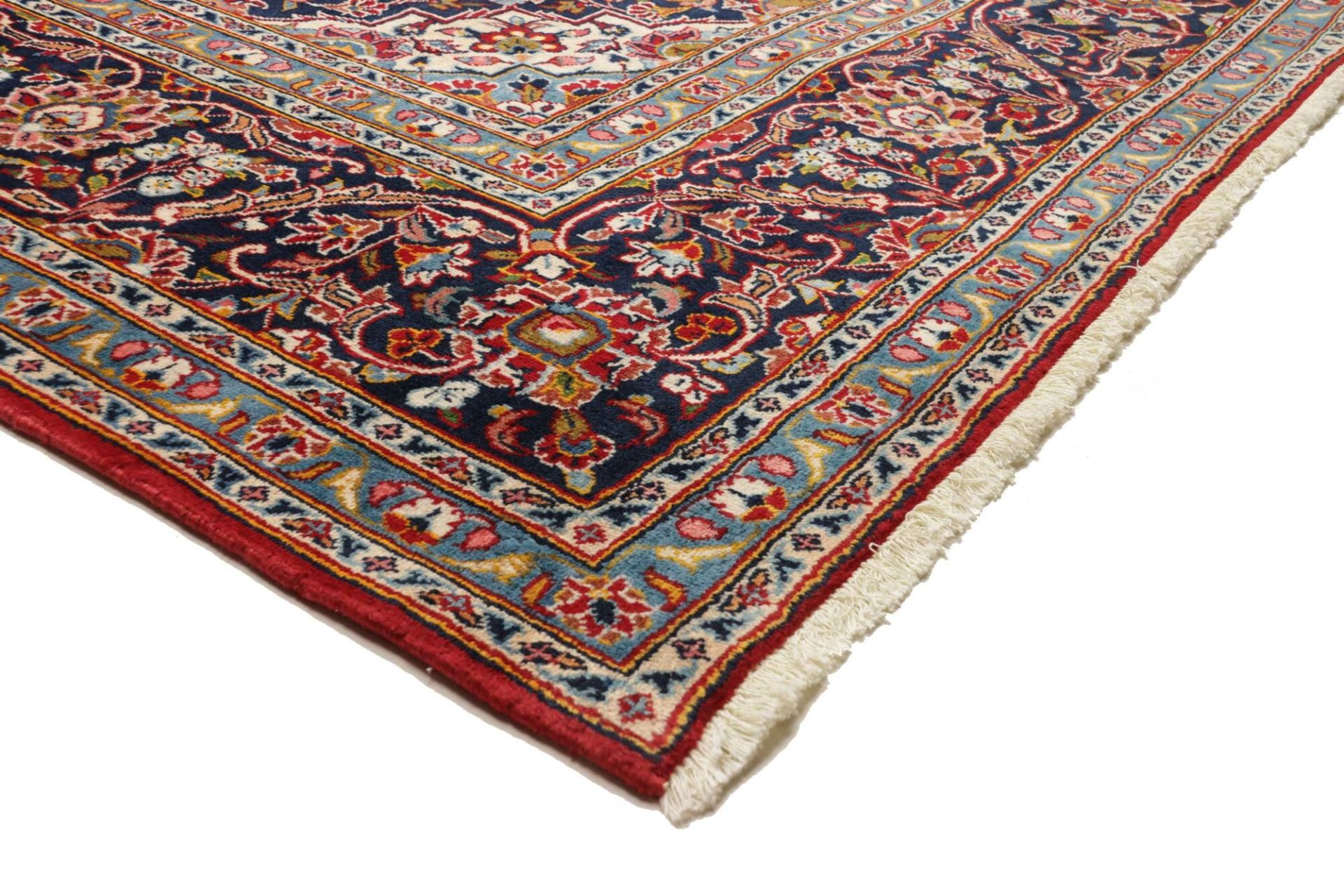 Kashan Perserteppich 246 × 371 cm aus Wolle, handgeknüpft