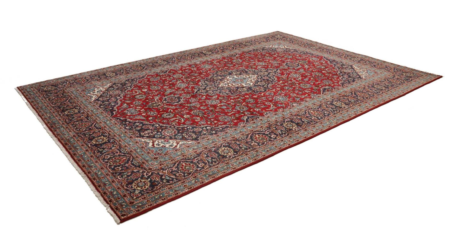 Kashan Perserteppich 251 × 333 cm aus Wolle, handgeknüpft