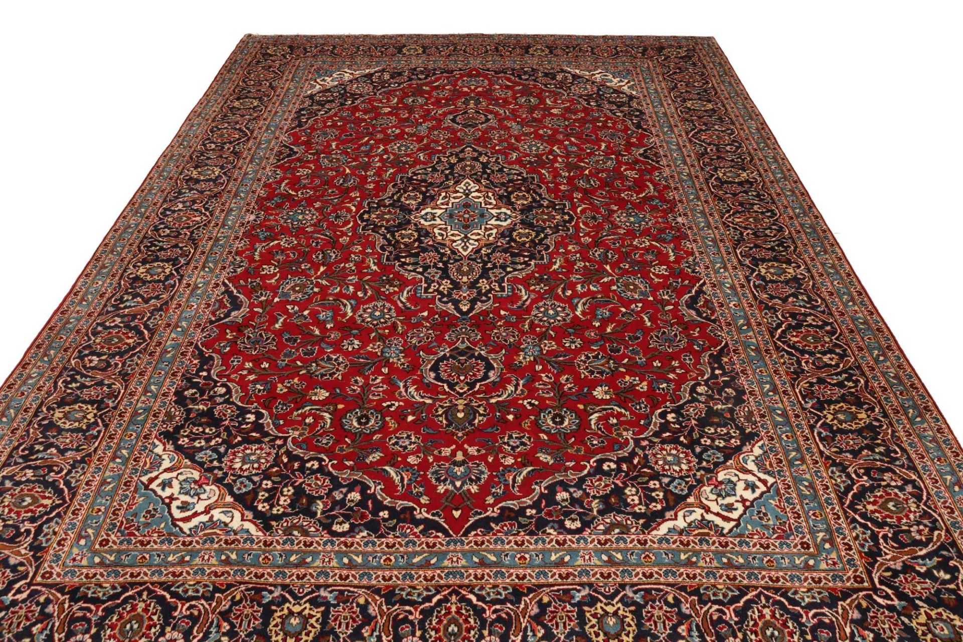 Kashan Perserteppich 251 × 333 cm aus Wolle, handgeknüpft