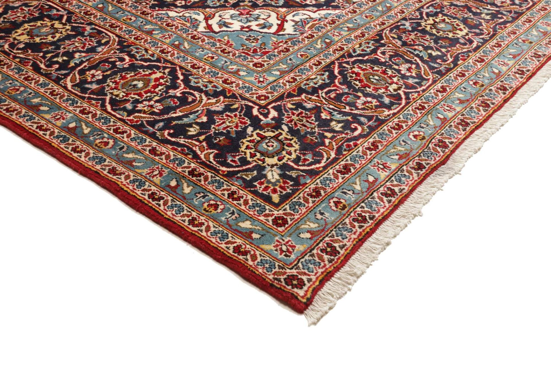 Kashan Perserteppich 251 × 333 cm aus Wolle, handgeknüpft