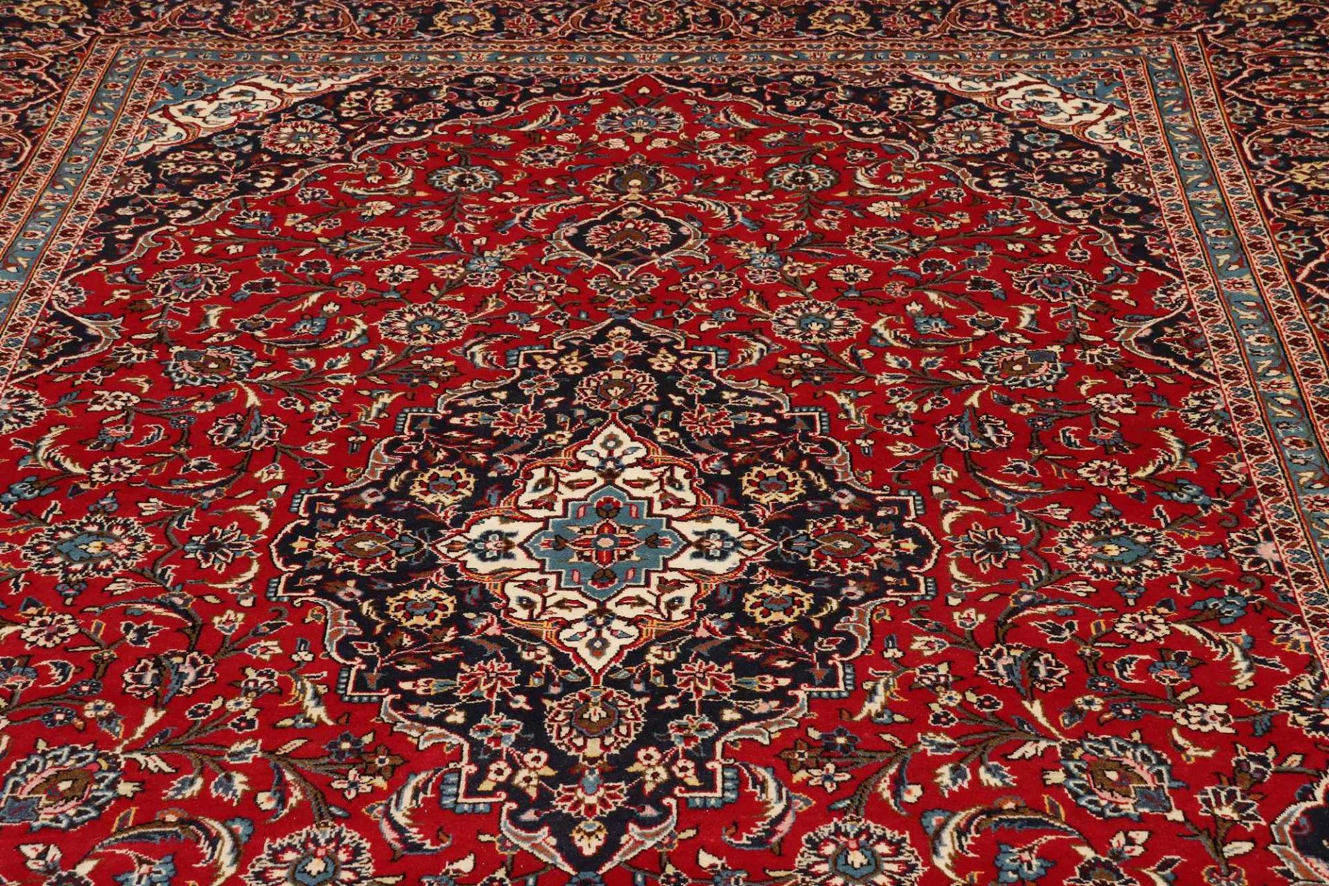 Handgeknüpfter Kashan Perserteppich, 247 × 359 cm, Wolle