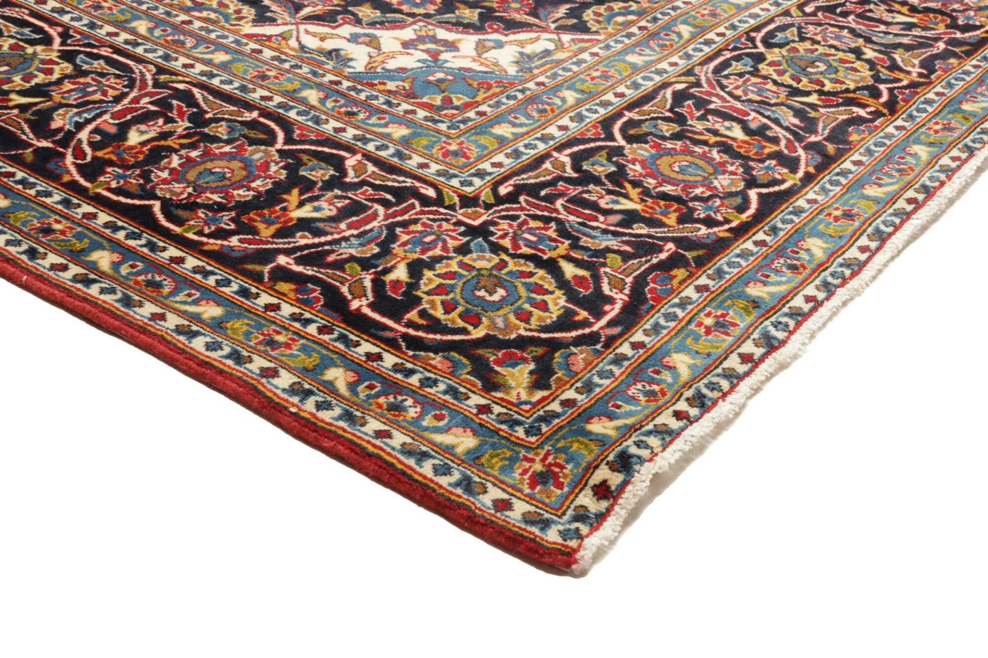 Handgeknüpfter Kashan Perserteppich 249 × 346 cm