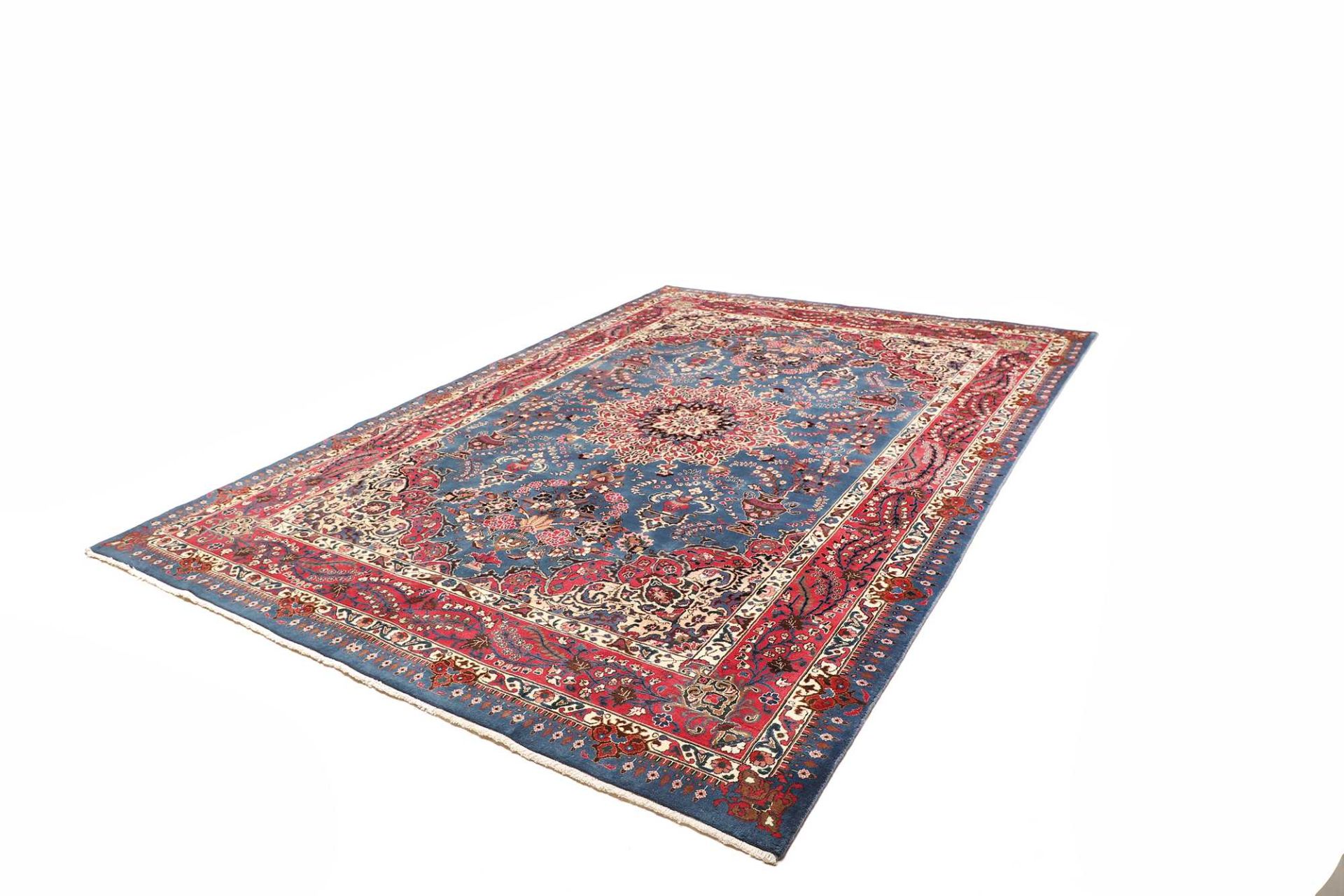 Handgeknüpfter Kashan Perserteppich, 247 × 349 cm, Wolle