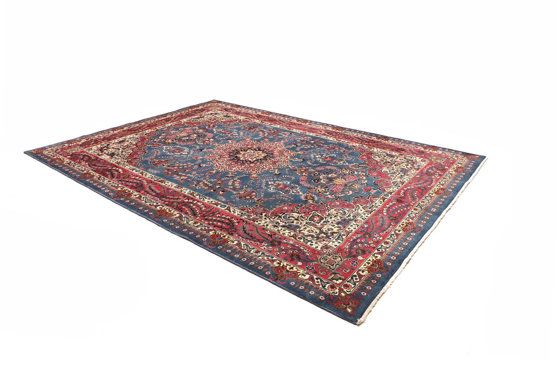 Handgeknüpfter Kashan Perserteppich, 247 × 349 cm, Wolle