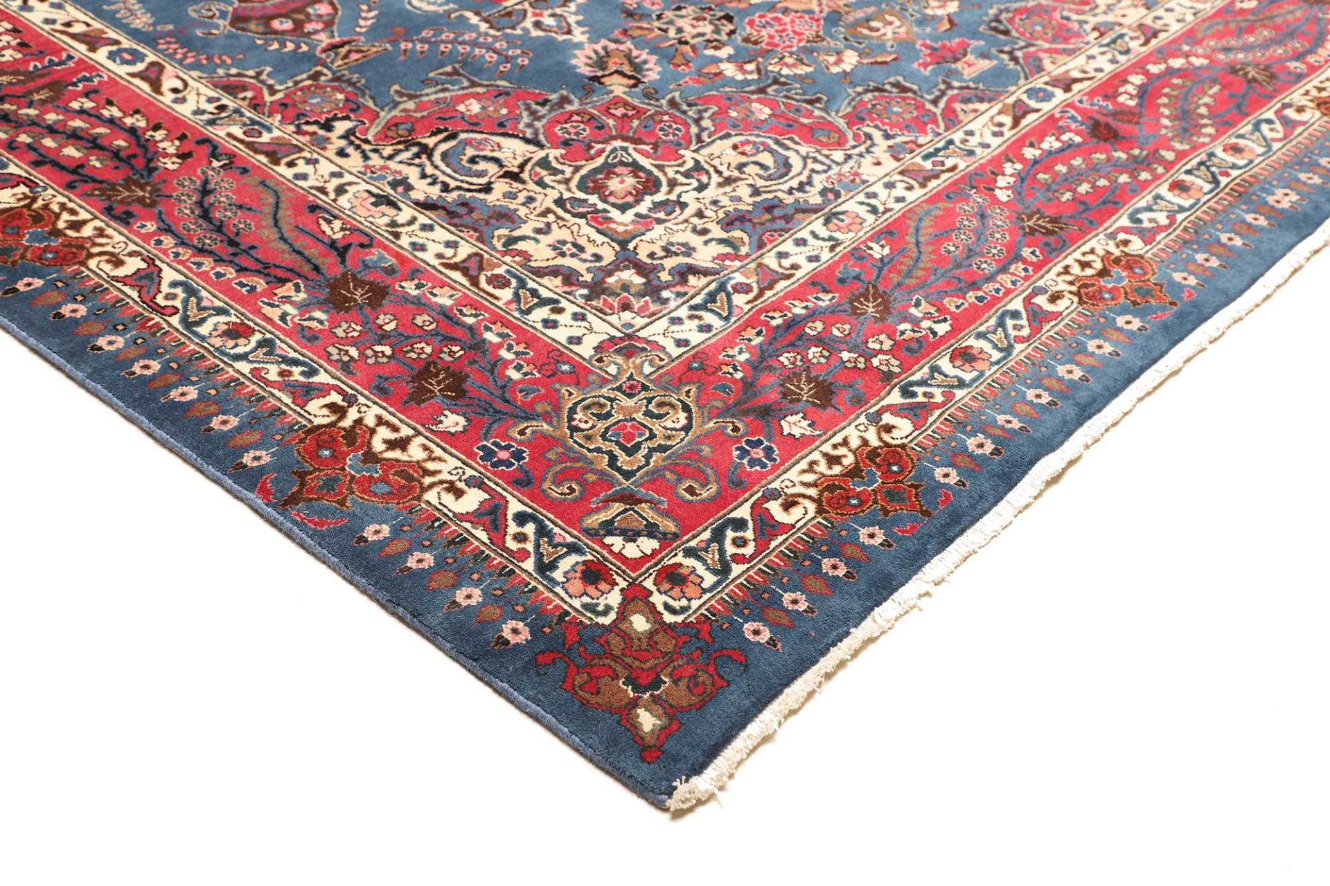 Handgeknüpfter Kashan Perserteppich, 247 × 349 cm, Wolle