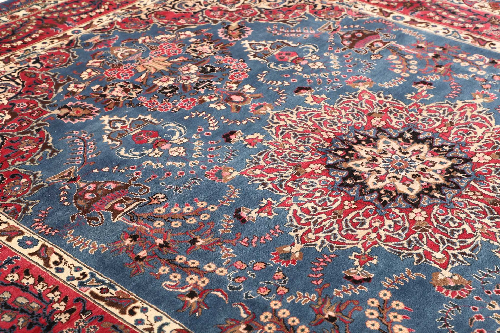 Handgeknüpfter Kashan Perserteppich, 247 × 349 cm, Wolle