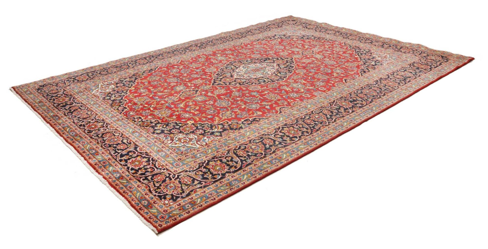 Kashan Perserteppich 251 × 354 cm aus Wolle, handgeknüpft