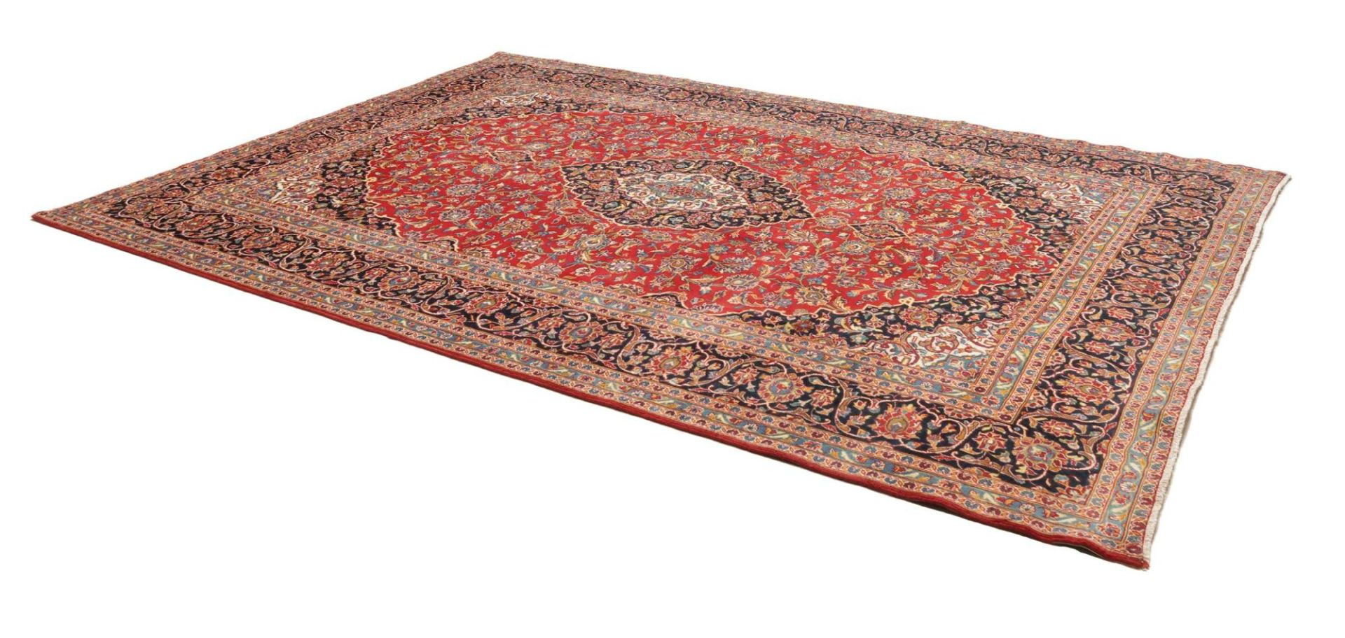 Kashan Perserteppich 251 × 354 cm aus Wolle, handgeknüpft