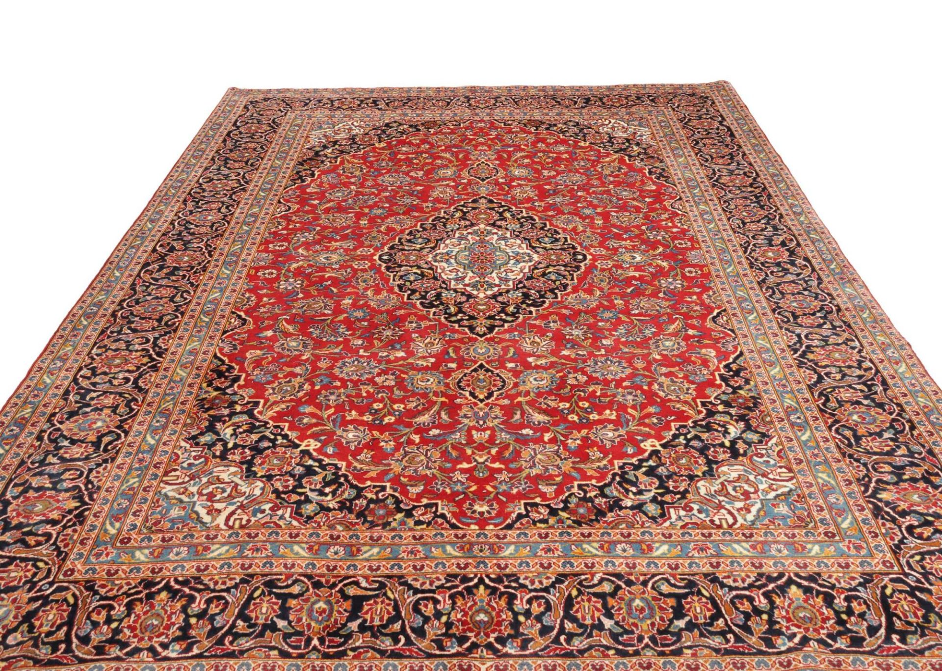 Kashan Perserteppich 251 × 354 cm aus Wolle, handgeknüpft