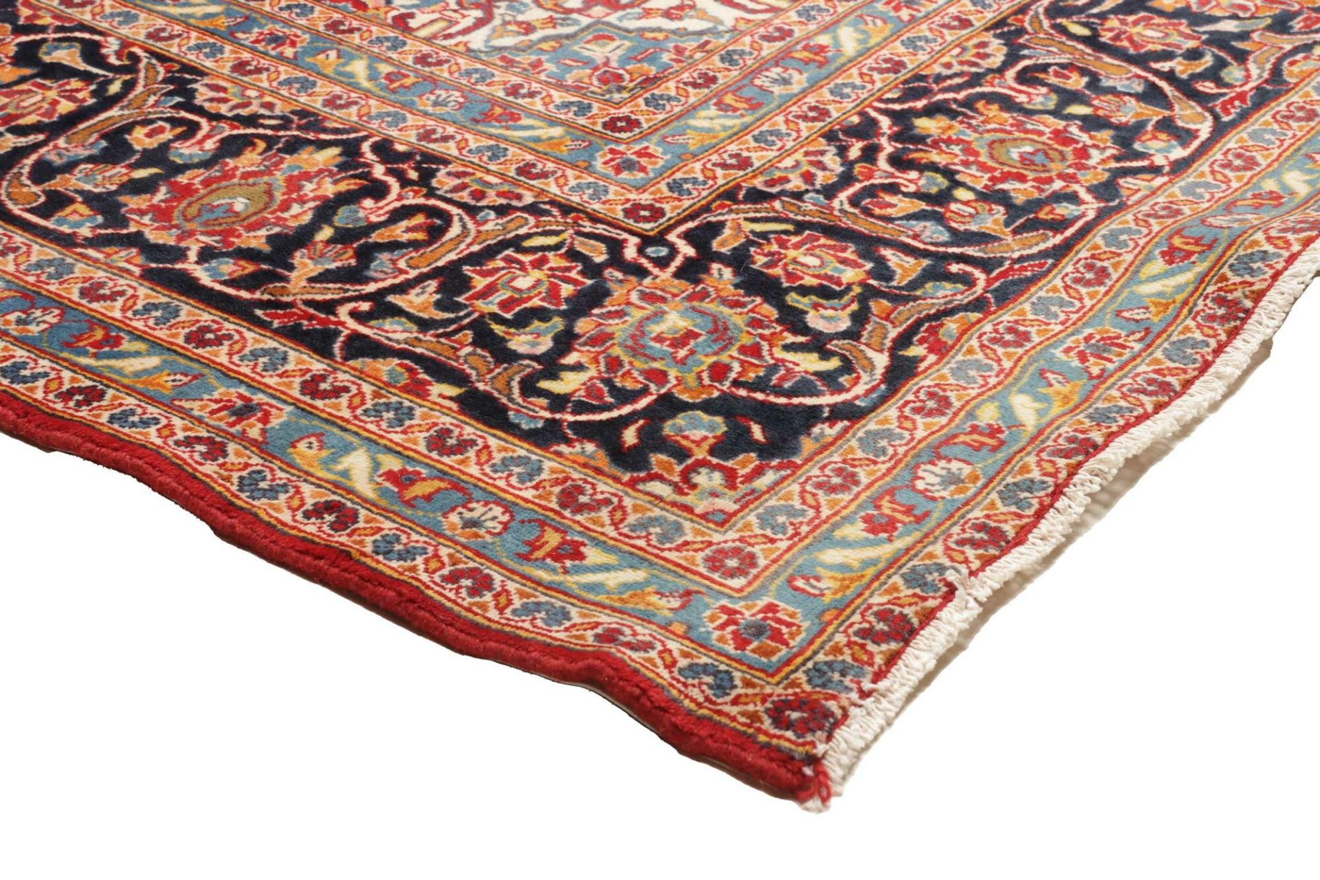 Kashan Perserteppich 251 × 354 cm aus Wolle, handgeknüpft