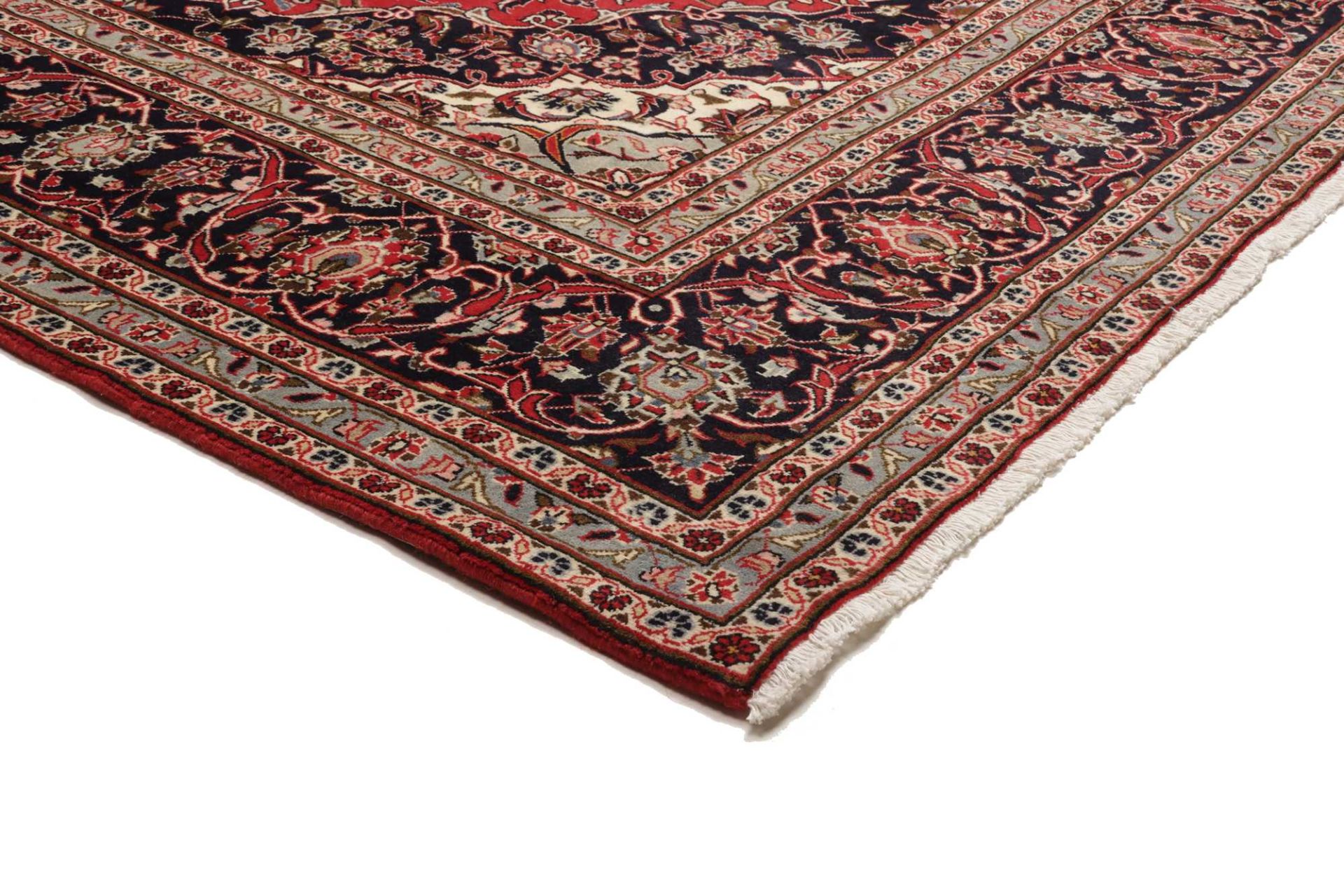 Kashan Perserteppich 243 × 356 cm aus Wolle, handgeknüpft