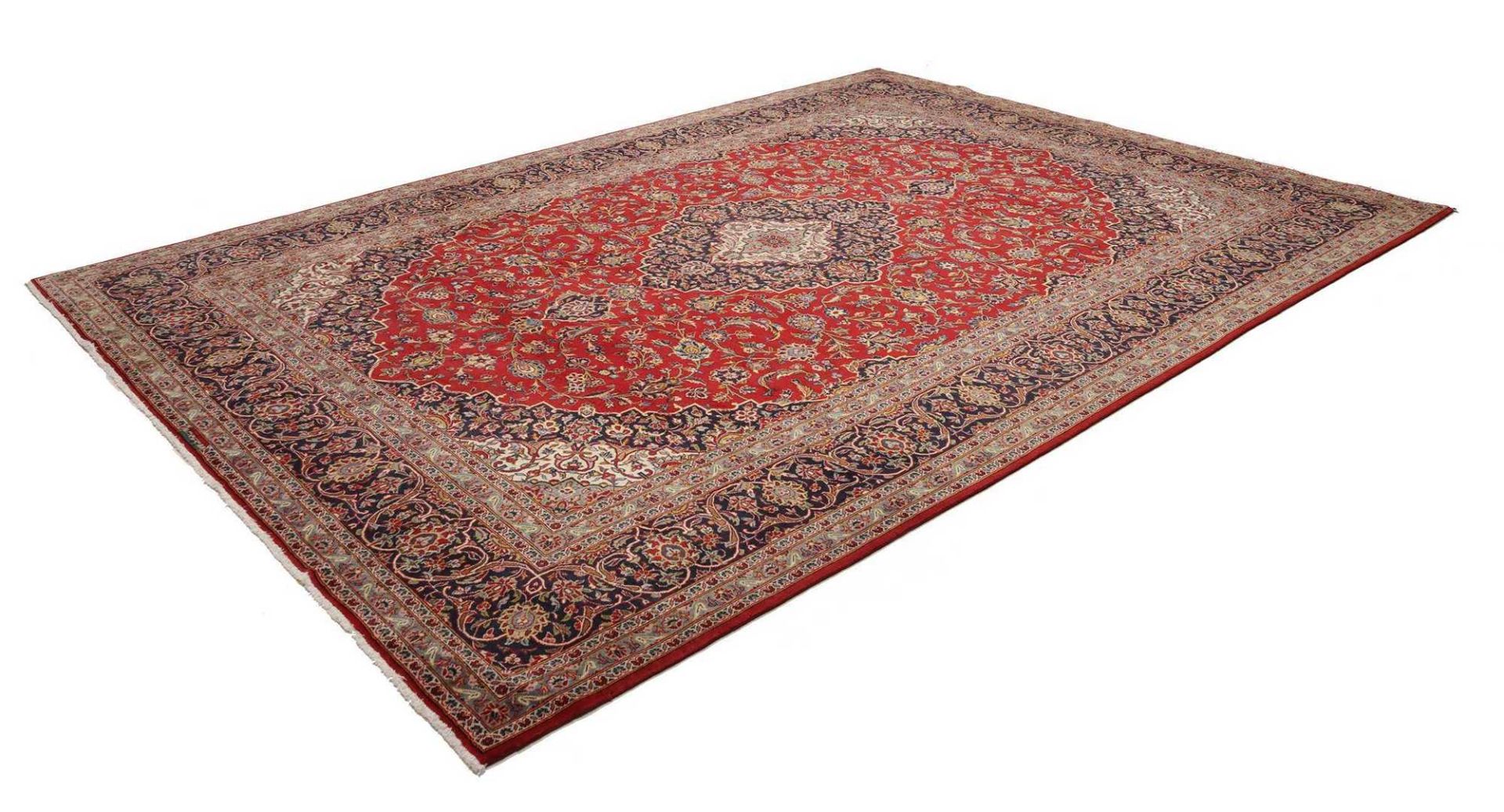 Kashan Perserteppich aus Iran, 258 × 356 cm
