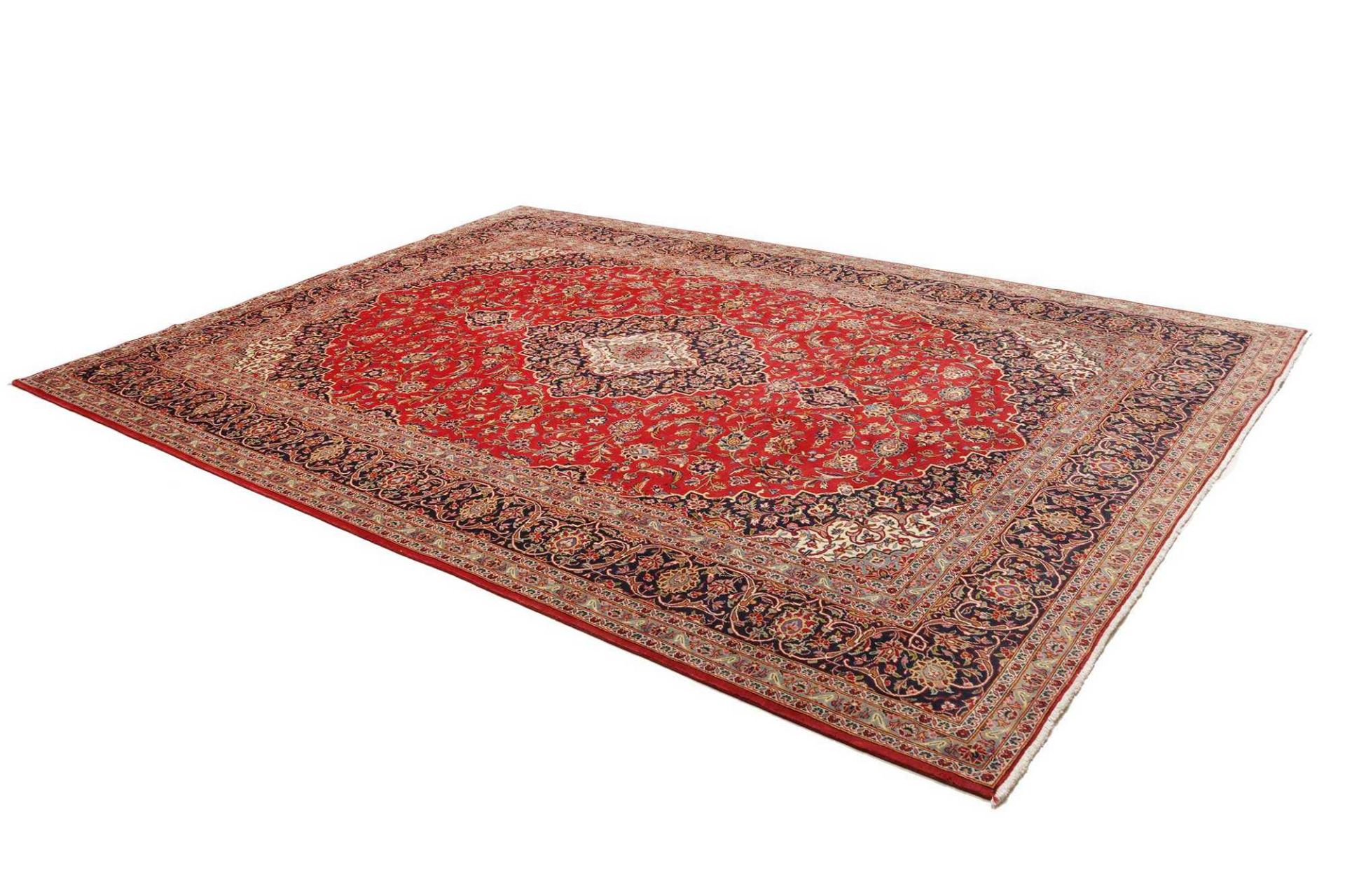 Kashan Perserteppich aus Iran, 258 × 356 cm